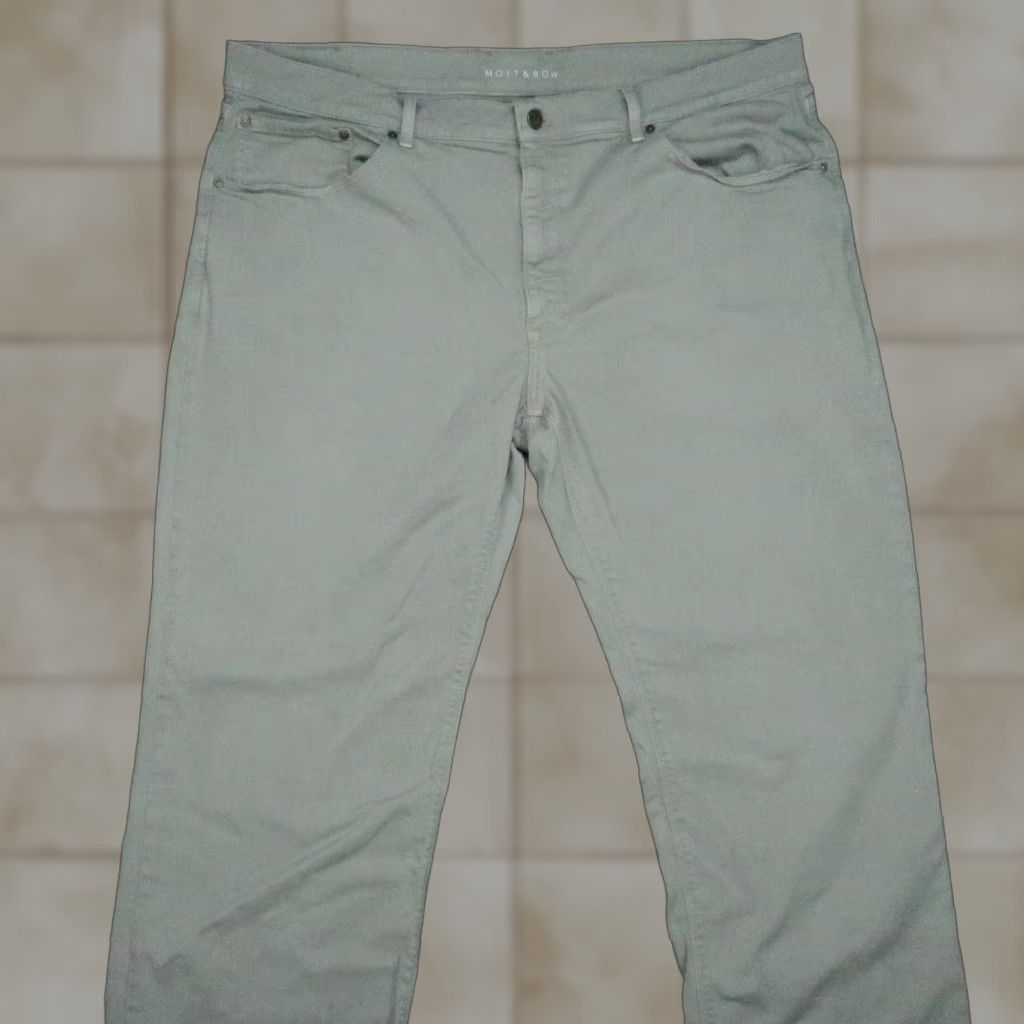 Mott & Bow Mott & Bow Jeans Mens 42x32 Gray Mercer 5 Pocket Straight Stretch Denim Size US 42 / EU 58 - 1 Thumbnail