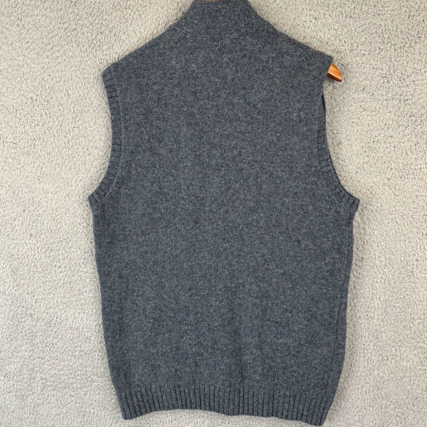 Vintage Fairway & Greene Vest Mens Large Gray 1/4 Zip Merino Wool Pockets Golf Size US L / EU 52-54 / 3 - 6 Thumbnail