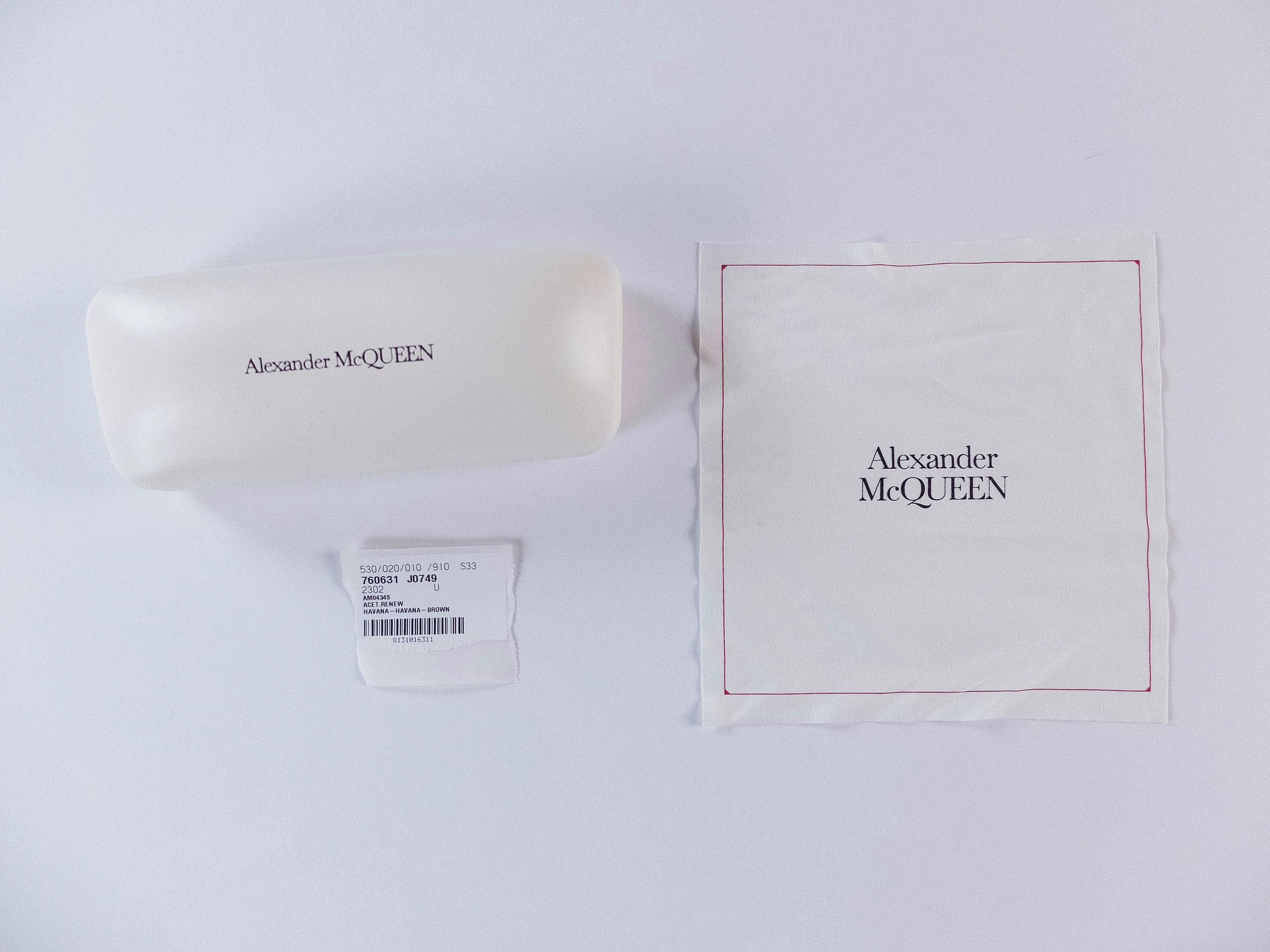 Alexander McQueen ALEXANDER MCQUEEN tortoise oversize cats eye sunglasses Size ONE SIZE - 10 Thumbnail