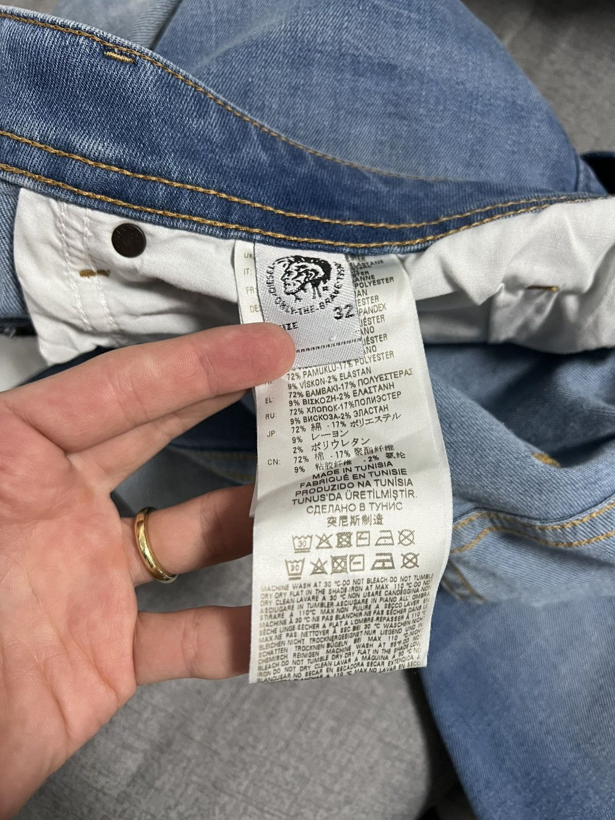 Diesel Diesel denim jeans M straigh fit light blue Size US 32 / EU 48 - 2 Thumbnail