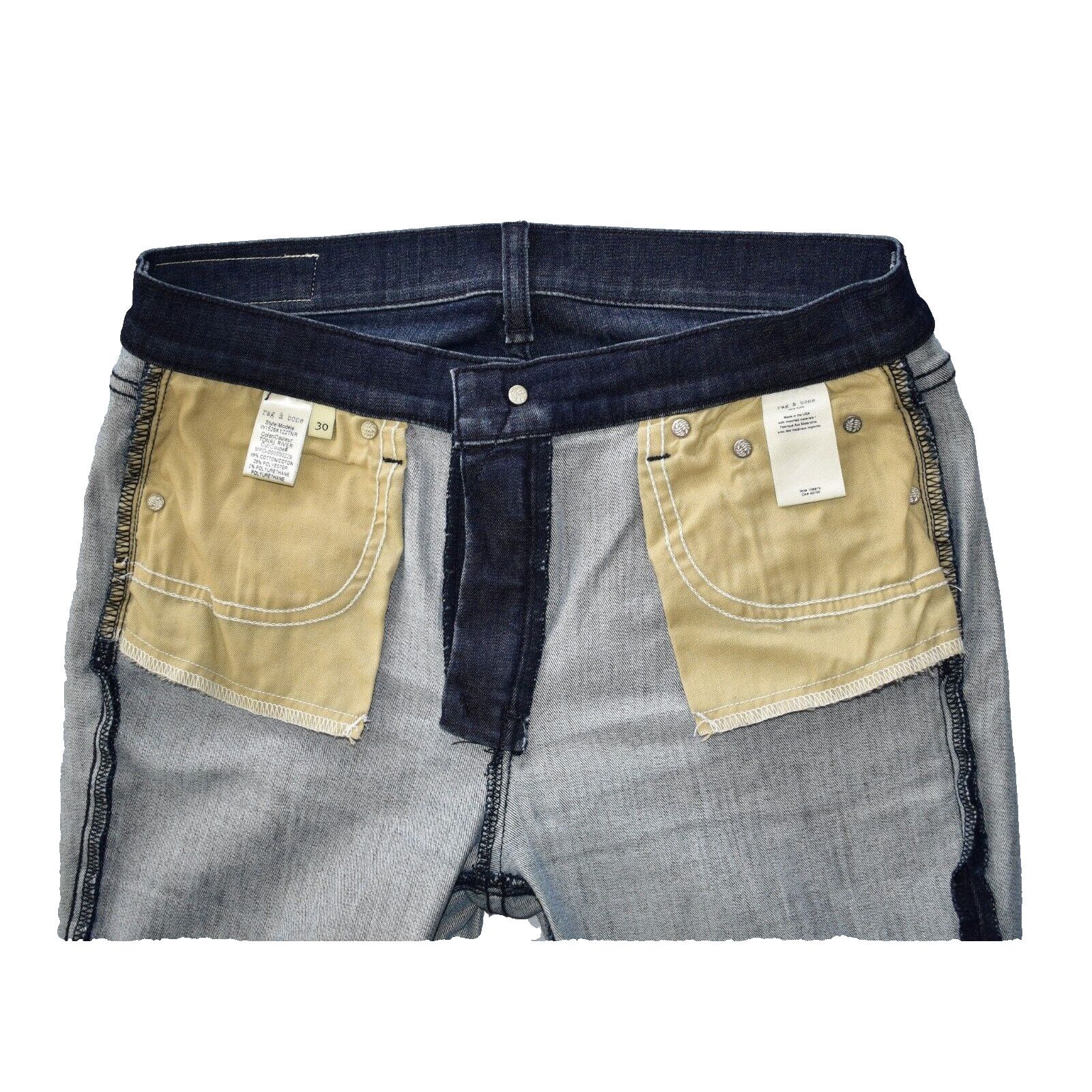Rag & Bone RAG & BONE Tonal River Mid Rise Ankle Skinny Jeans Size 30 Size 30" / US 8 / IT 44 - 4 Thumbnail
