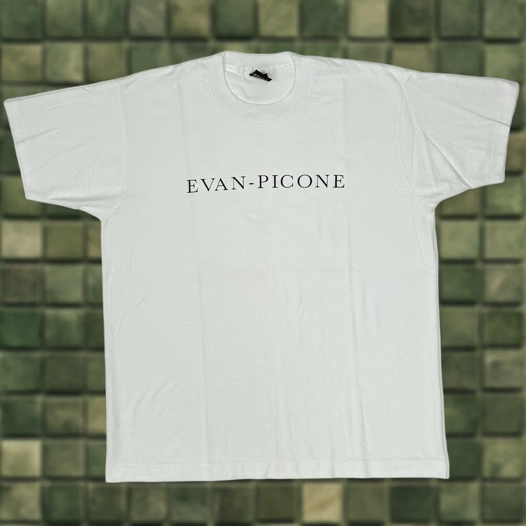 Evan Picone VINTAGE Evan Picone Shirt Adult XL White USA Spellout Brand Promo Tee Rare Screen Stars Tag 90s Size US XL / EU 56 / 4 - 1 Thumbnail