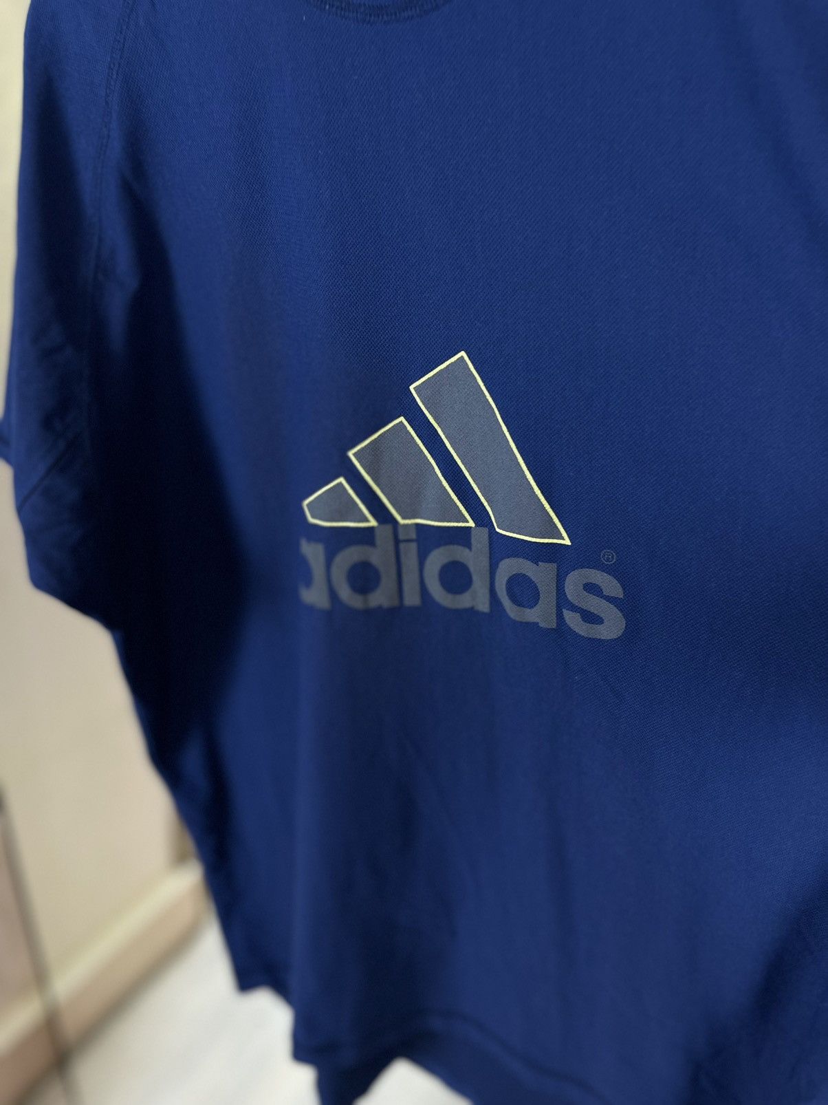 Adidas Vintage Adidas Equipment EQT Tech Tee / Neon Accent Logo Size US XL / EU 56 / 4 - 7 Thumbnail