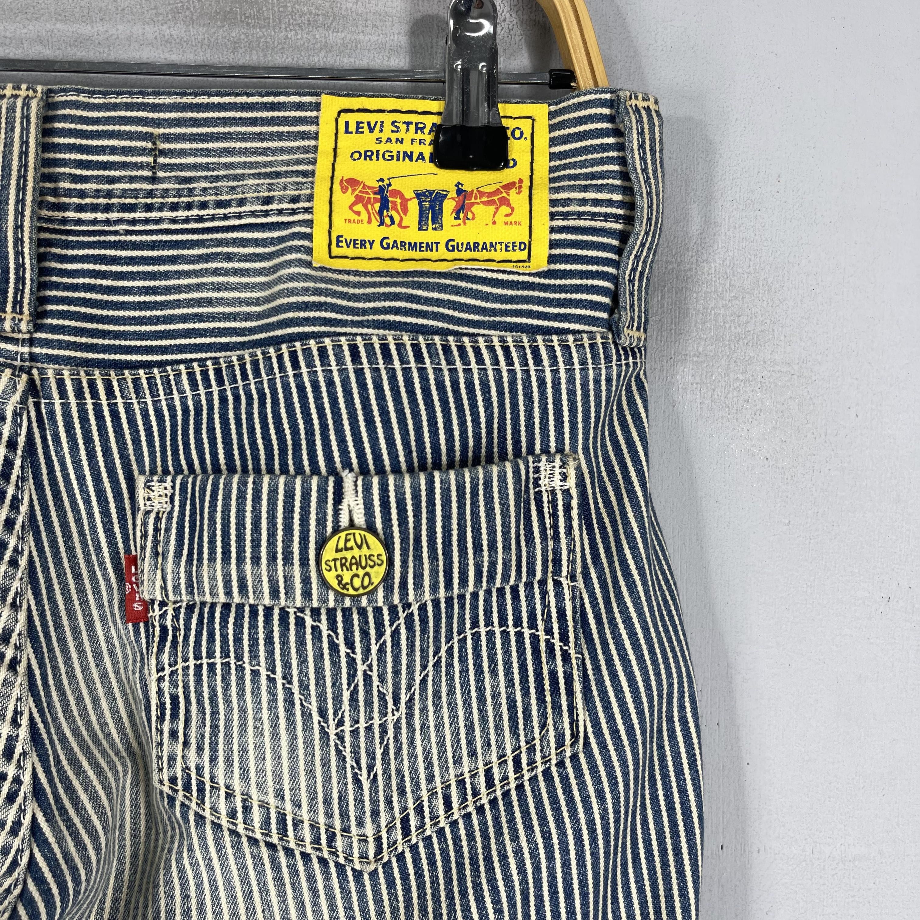 Jean × Levi's × Vintage W31 L32 Vintage Distressed Levis Hickory Stripes Pants Size 31" - 11 Thumbnail