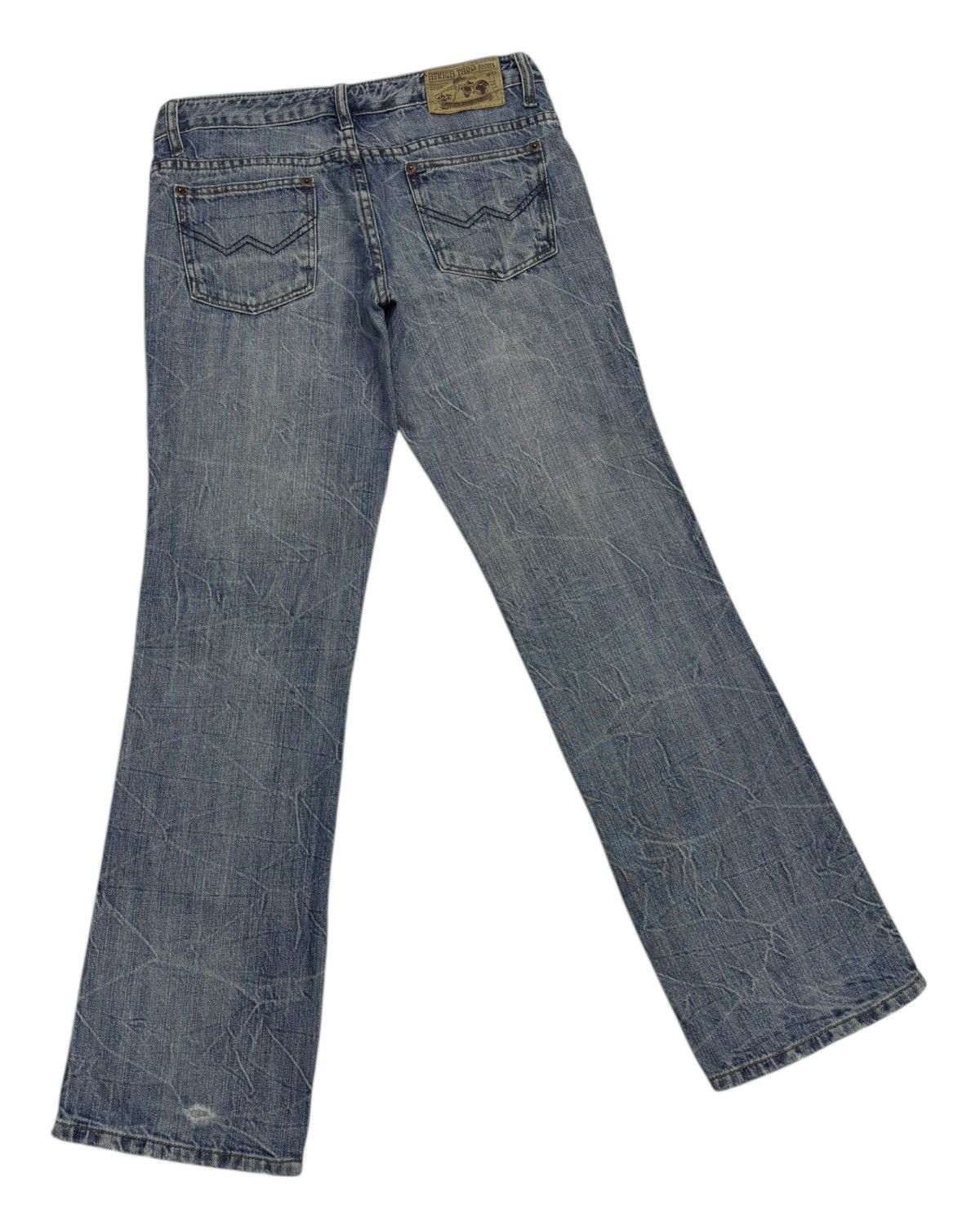 Beauty Beast × Hysteric Glamour AFT Japan Flare Jeans Bootcut Distressed Denim Size 31" - 4 Thumbnail