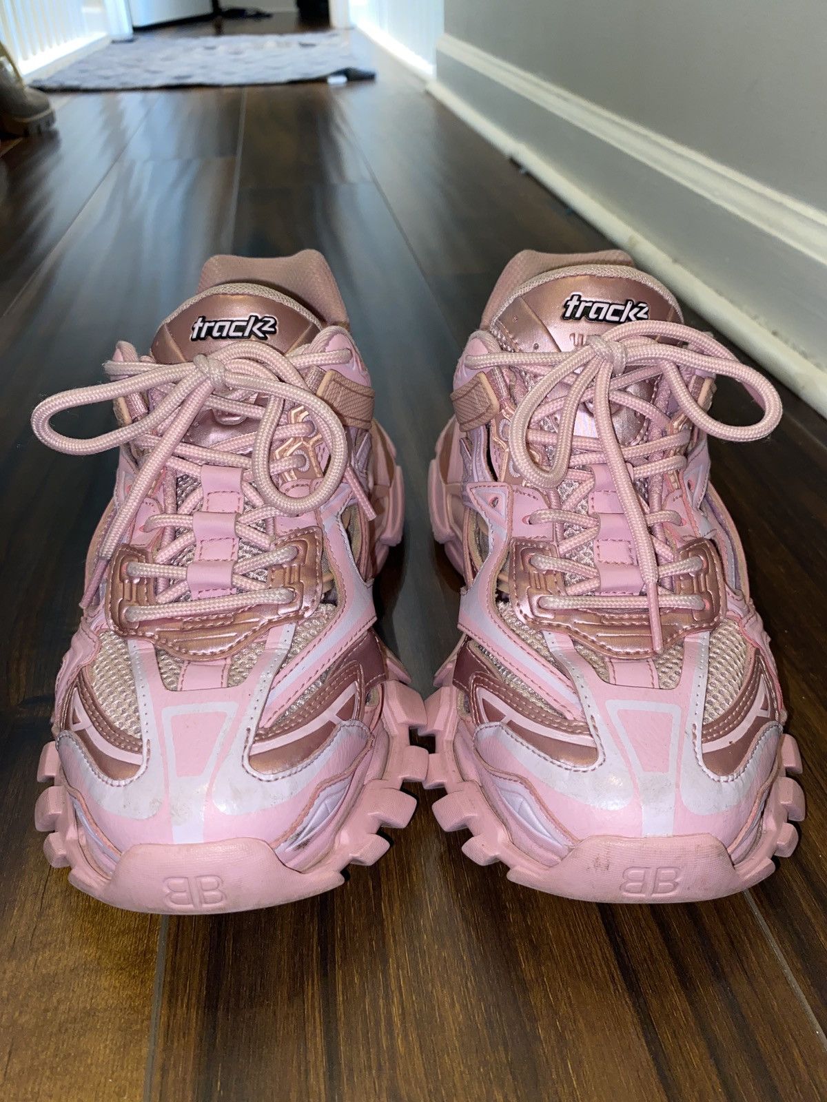 Balenciaga Pink Balenciaga Track Runners Size US 8 / IT 38 - 4 Thumbnail