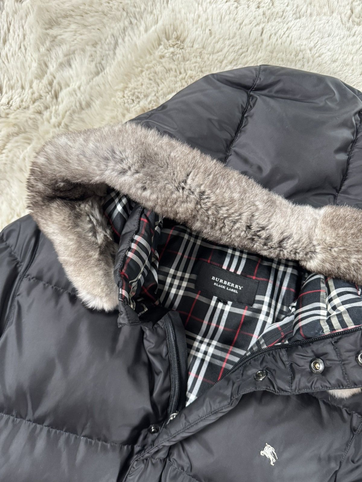 Burberry Japanese Burberry Black Label fur puffer (Japanese L) Size US L / EU 52-54 / 3 - 4 Thumbnail