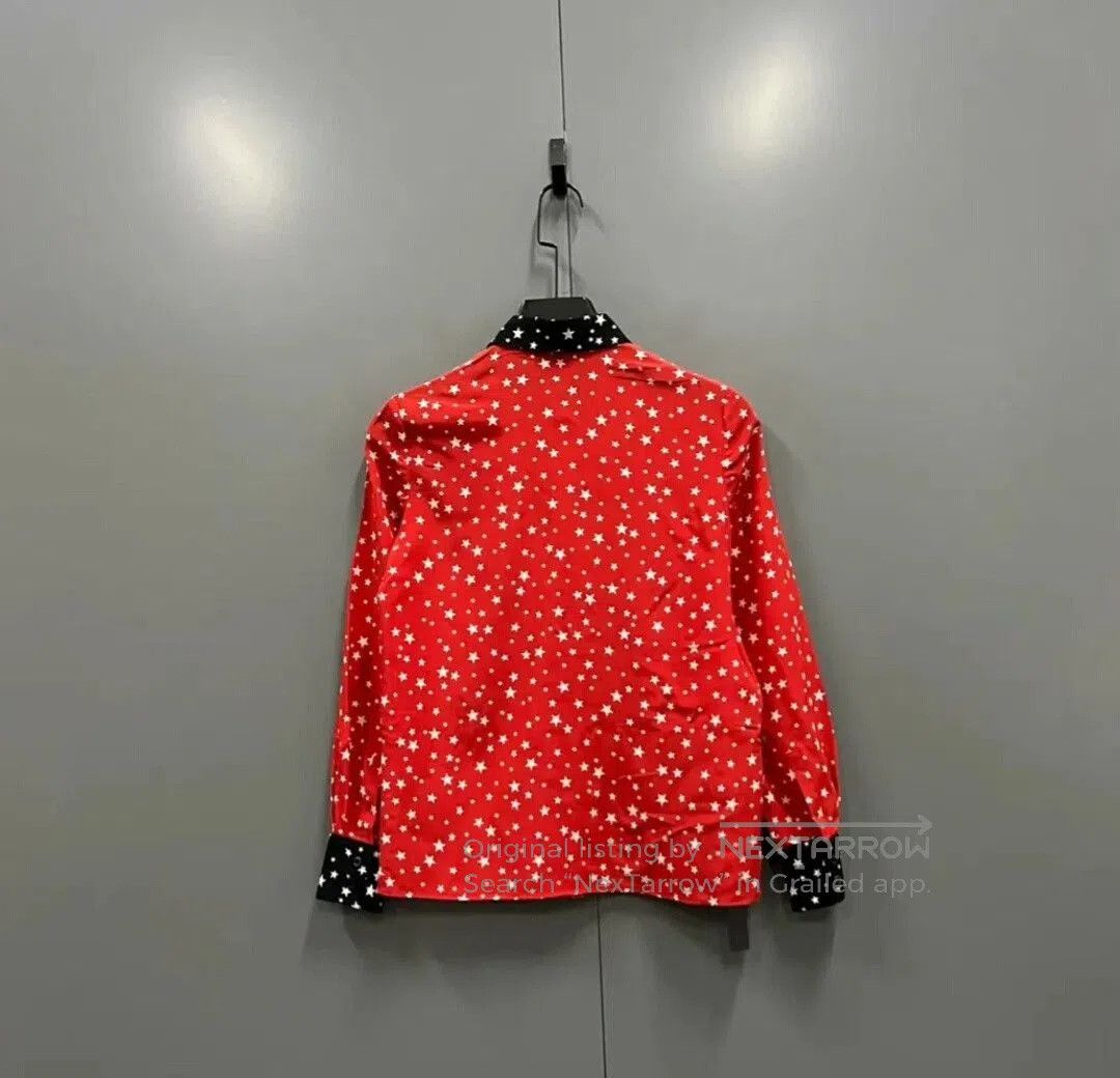 Miu Miu Miu Miu Red Star Print Shirt. Size XS / US 0-2 / IT 36-38 - 3 Thumbnail
