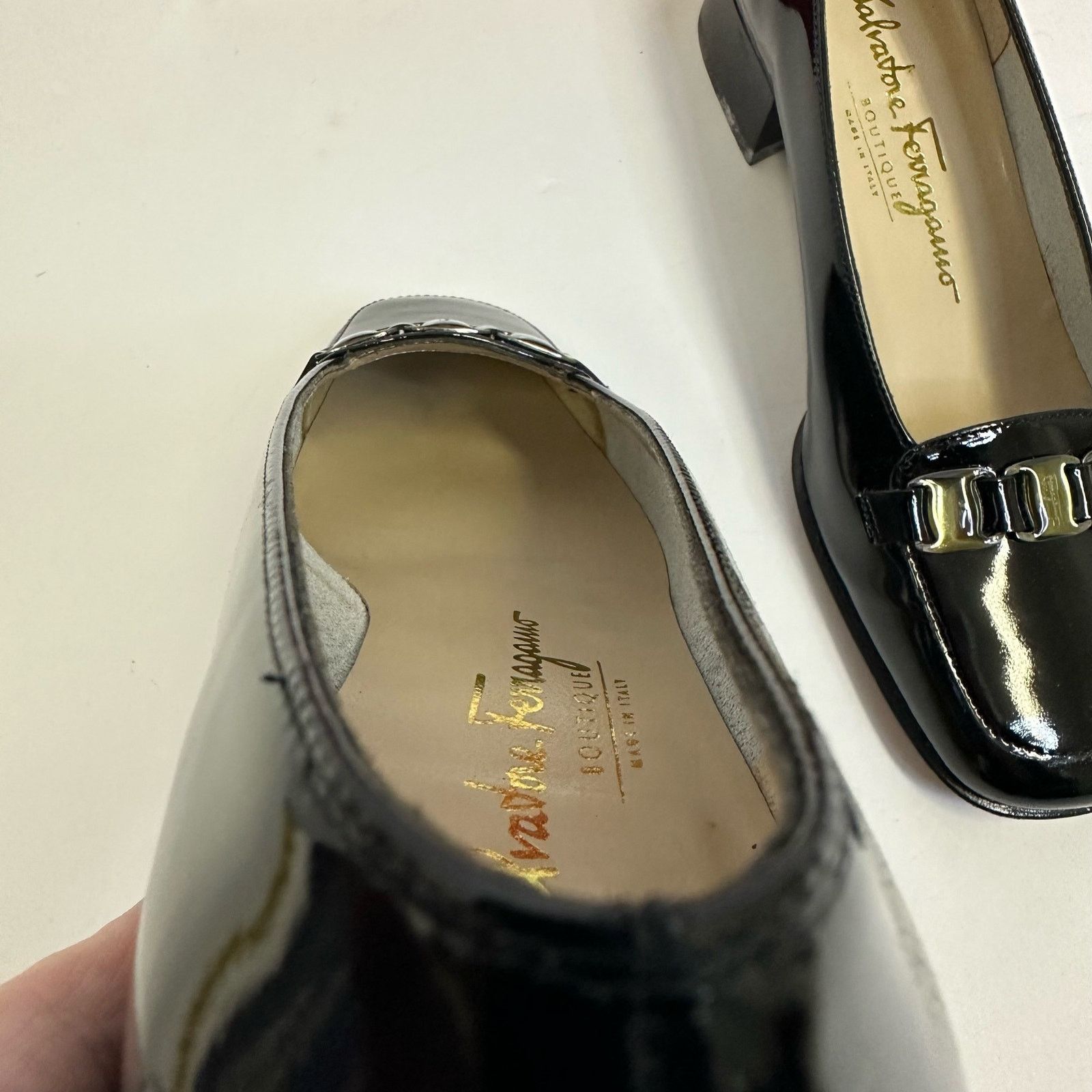 Salvatore Ferragamo Vintage Salvatore Ferragamo Boutique Black Loafers SZ 5.5 C Size US 5.5 / IT 35.5 - 8 Thumbnail