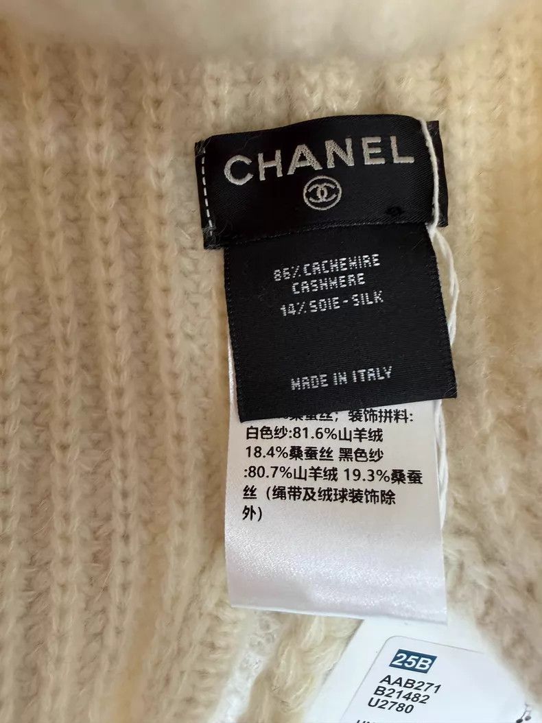Chanel Chanel Beige knitted Leifeng hat earmuff Size ONE SIZE - 3 Thumbnail