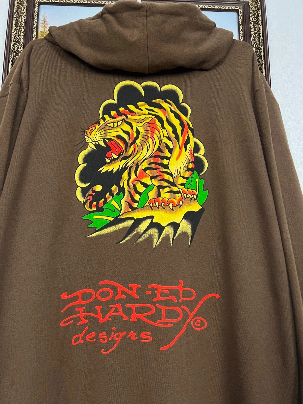 Ed Hardy Vintage Ed Hardy Hoodie Jacket Rare Love Kills Skull Size US XL / EU 56 / 4 - 8 Thumbnail