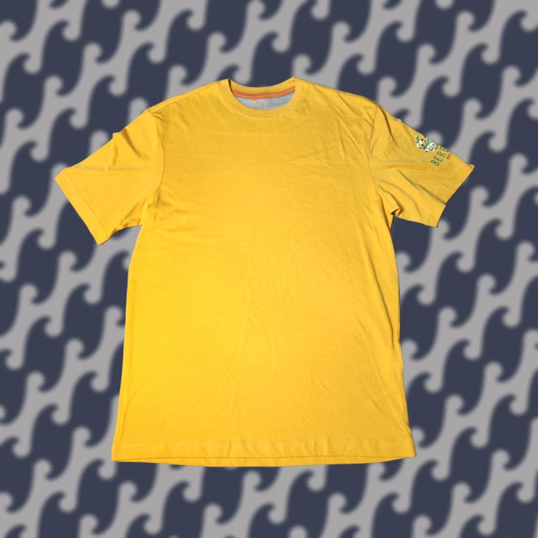 Vintage Baretta Mens T-Shirt Size S Yellow Short Sleeve Small Cotton Round Neck Plain Shirt Sports Mens Size US S / EU 44-46 / 1 - 1 Thumbnail