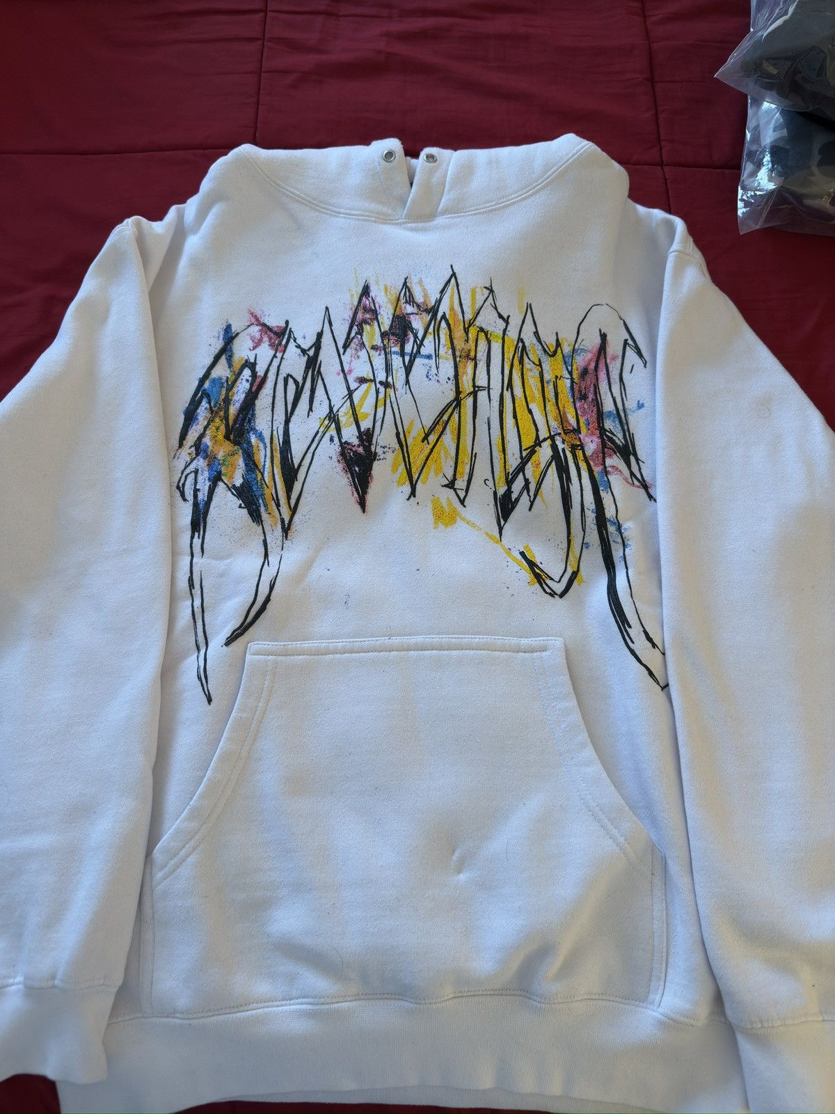 Revenge x Lil Durk painting hoodie white M