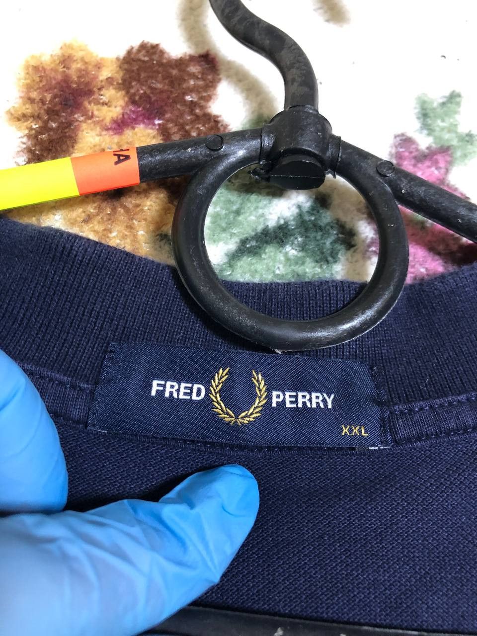Fred Perry Fred Perry Men’s Polo Shirt Large L Embroidered Logo Navy Size US XXL / EU 58 / 5 - 11 Thumbnail