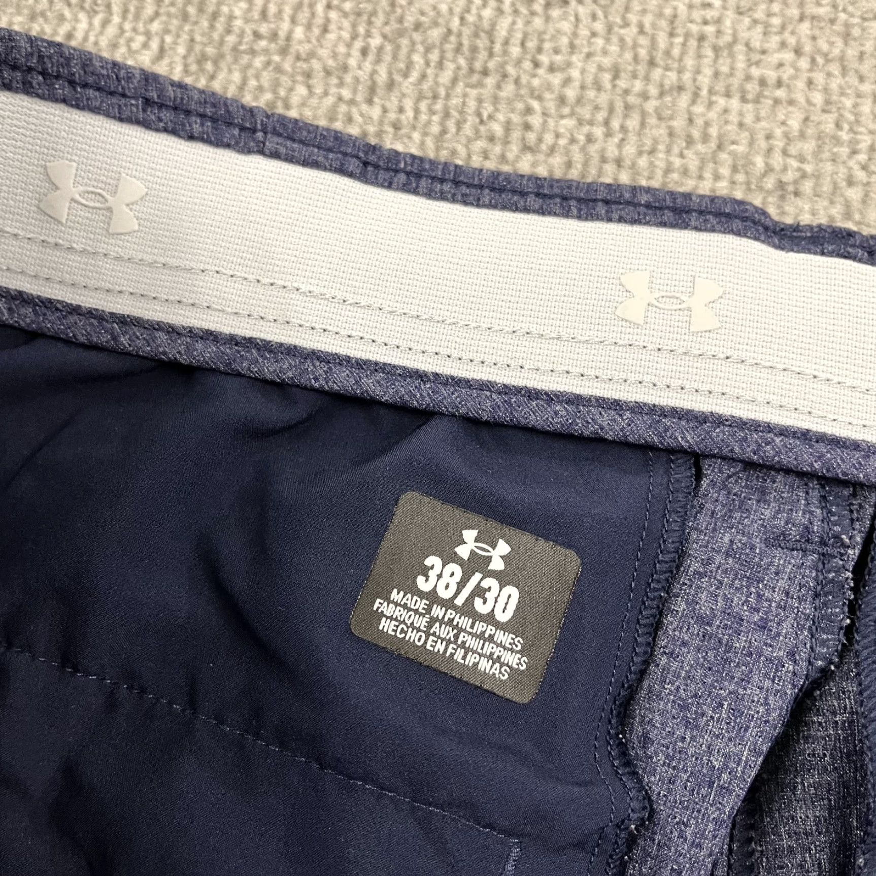 Under Armour Under Armour Vented Pants Mens 36 x 30 Straight Leg Blue Performance Golf Chino Size US 36 / EU 52 - 2 Thumbnail