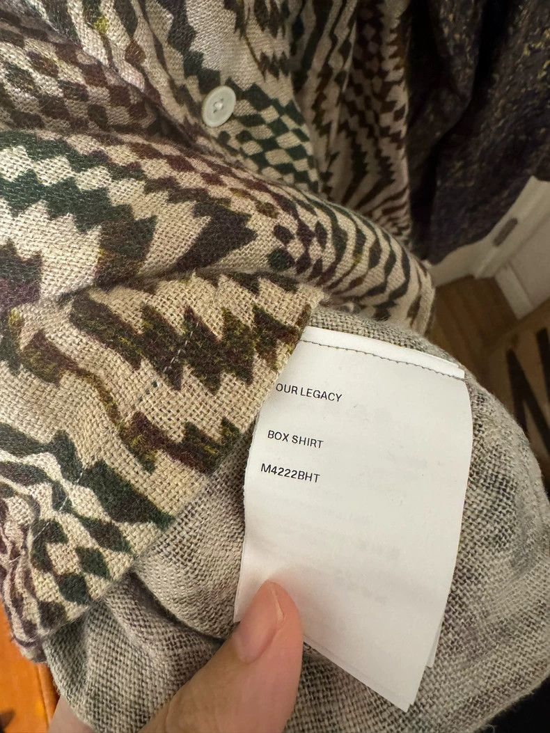 Other Our Legacy Our Legacy Linen Shirt Patterned Design-2507 Size US L / EU 52-54 / 3 - 3 Thumbnail