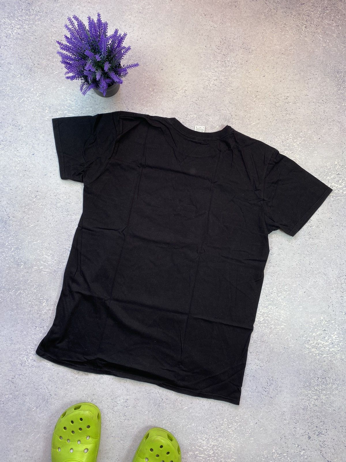 Designer Mohamed Ali Black Men’s T-shirt With Big Centre Logo Large Size US L / EU 52-54 / 3 - 6 Thumbnail