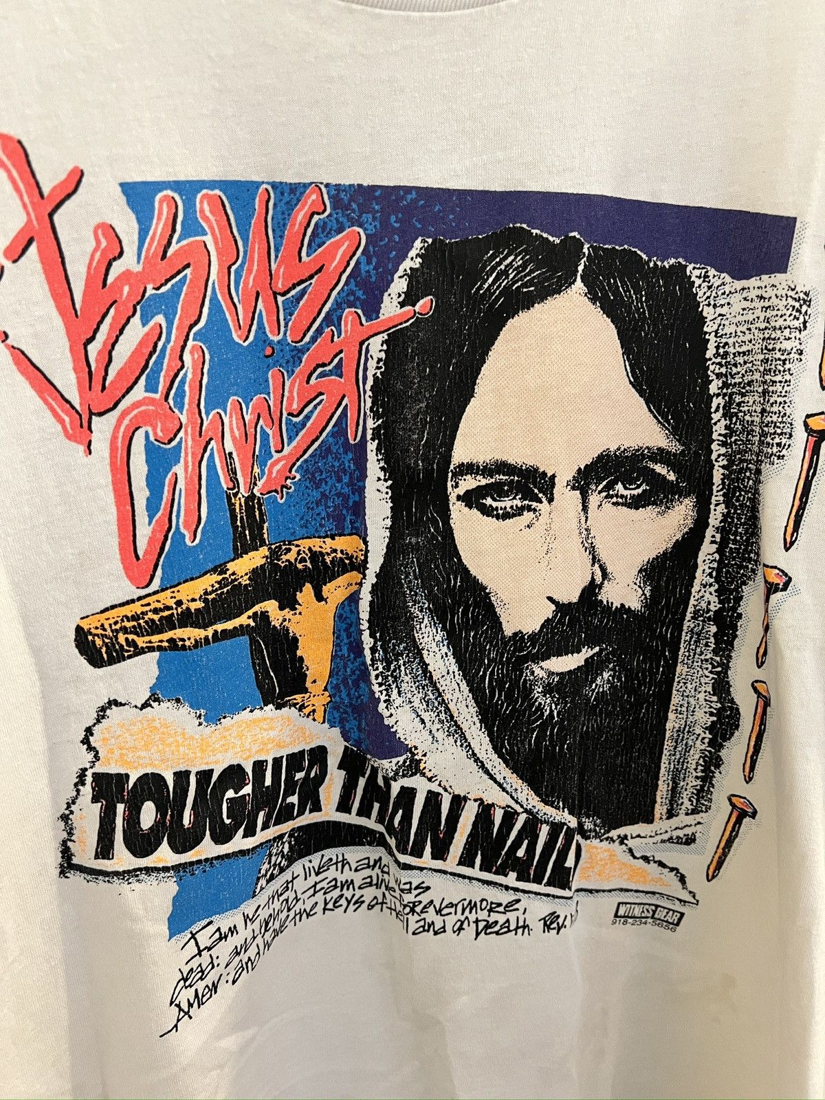Other 80s Tougher than Nails Jesus Tee Size US L / EU 52-54 / 3 - 2 Thumbnail