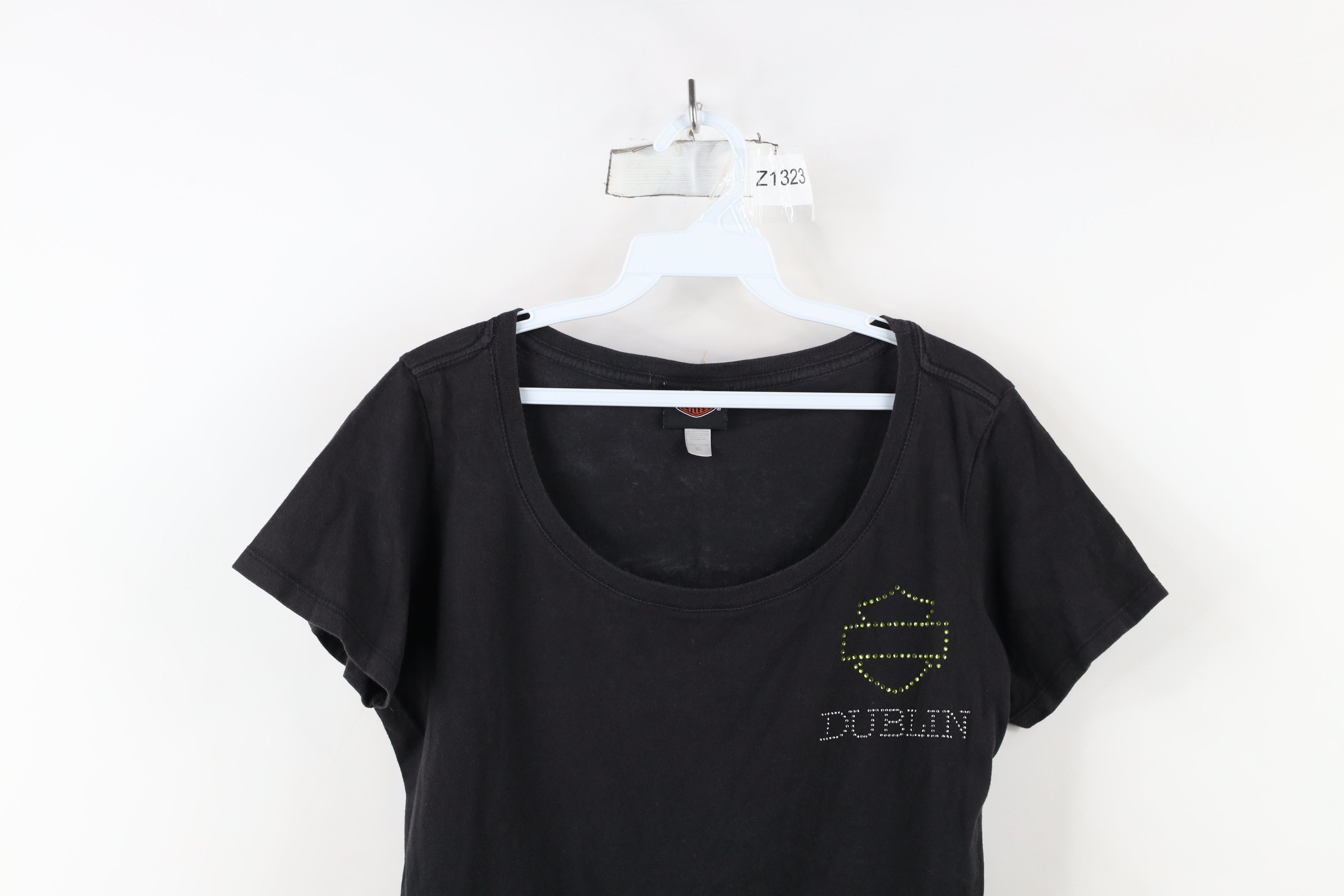 Harley Davidson × Vintage Vintage Y2K Harley Davidson Dublin Ireland T-Shirt Black Size XL / US 12-14 / IT 48-50 - 2 Thumbnail