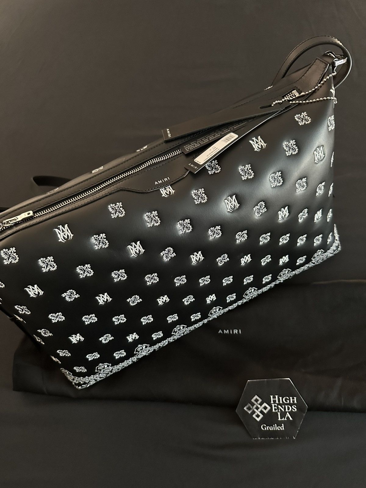 Amiri Amiri Monogram Paisley Leather Hobo Crossbag Size ONE SIZE - 2 Thumbnail