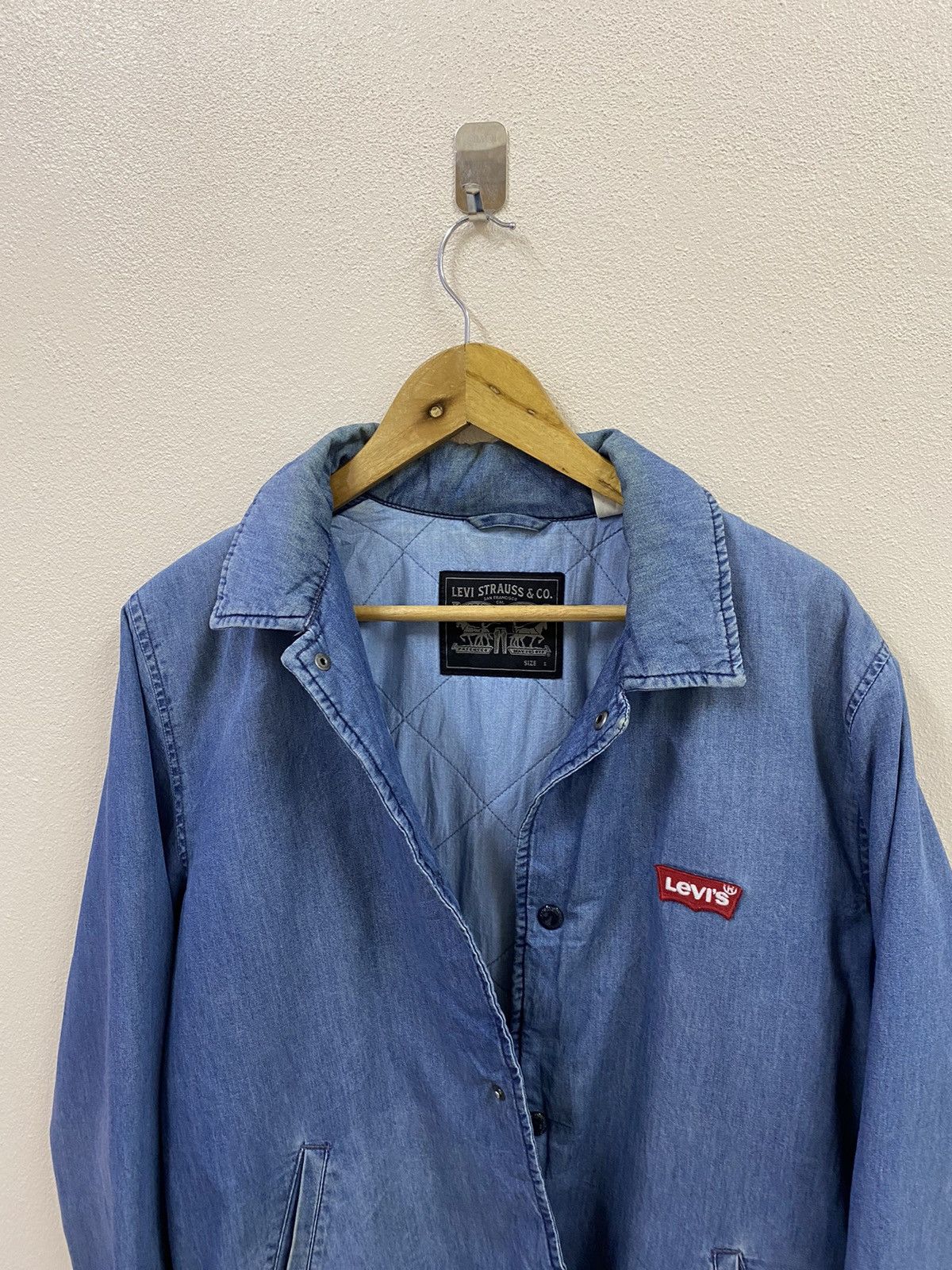 Levi's Vtg Levis Blue Jacket Button Up Size US S / EU 44-46 / 1 - 3 Thumbnail