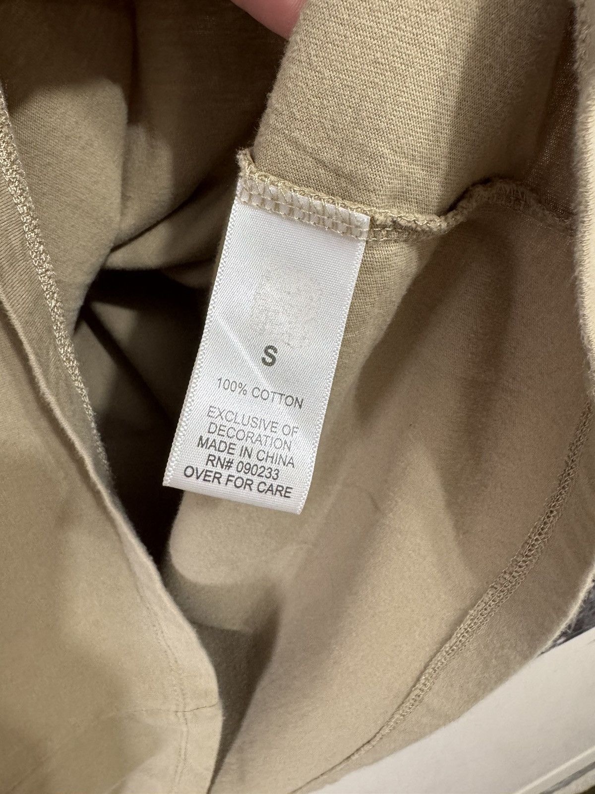 Fear of God 🔥Fear of God Essentials 3M Logo Boxy T-Shirt Tan SZ Small Size US S / EU 44-46 / 1 - 7 Thumbnail