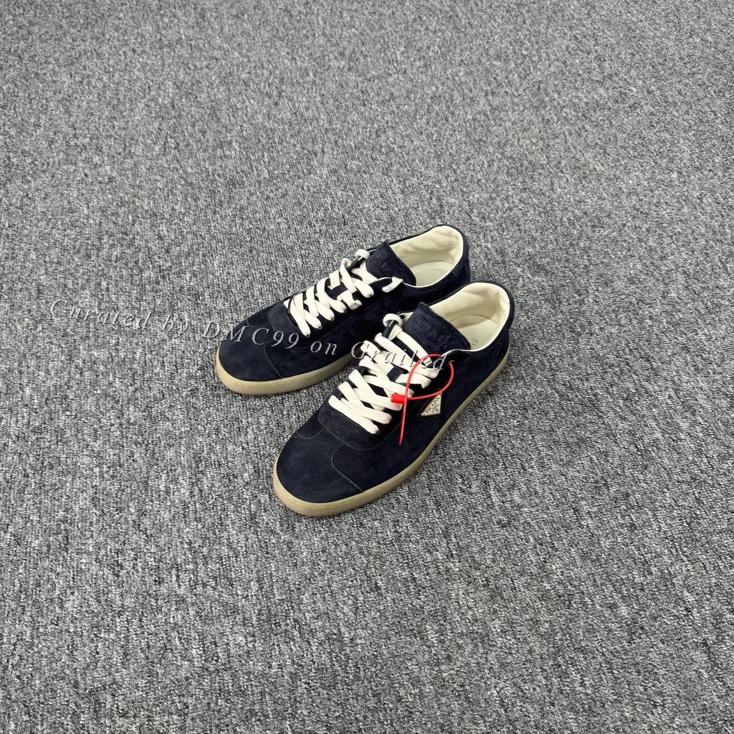 Prada Prada New Triangle Logo Suede Training Shoes Size US 10 / EU 43 - 1 Thumbnail