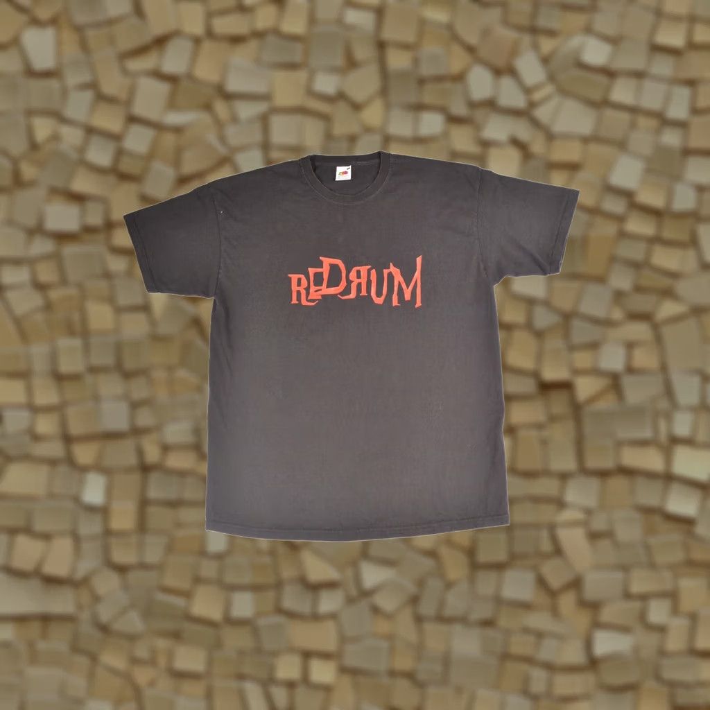 Fruit Of The Loom Fruit of the Loom Redrum Vintage T-Shirt Tee Made in Morocco Size XL, Men, Black, 100% cotton, Solid, T-Shirt, Vintage, 90s? Size US XL / EU 56 / 4 - 1 Thumbnail