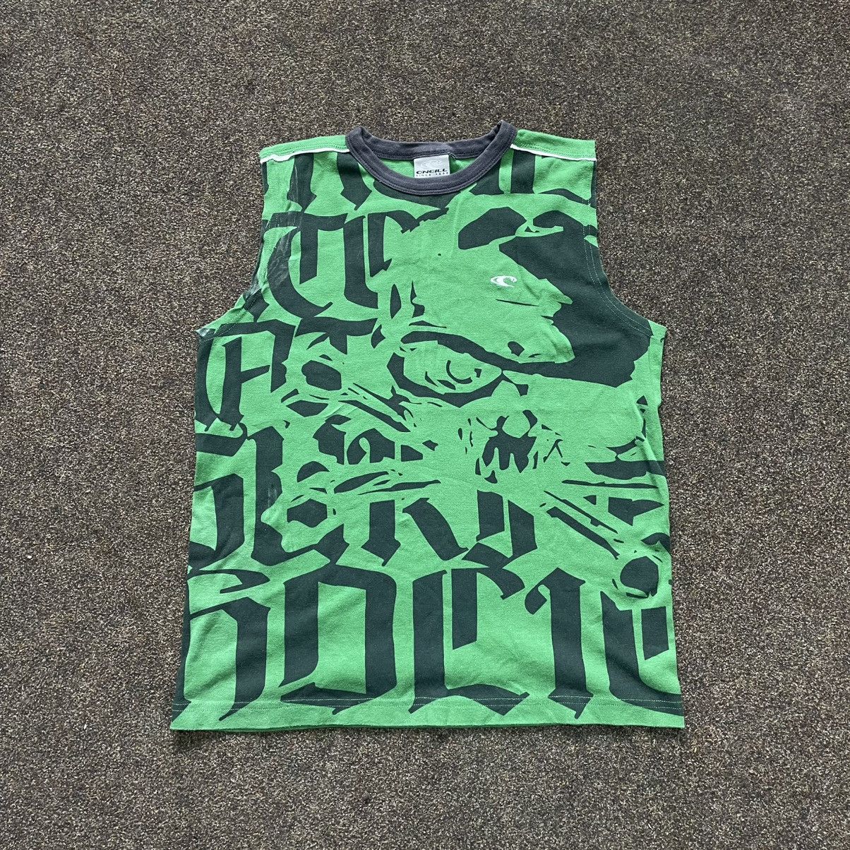 VINTAGE ONEILL BIG PRINT OPIUM TANK TOP CARTI Vision Tee
