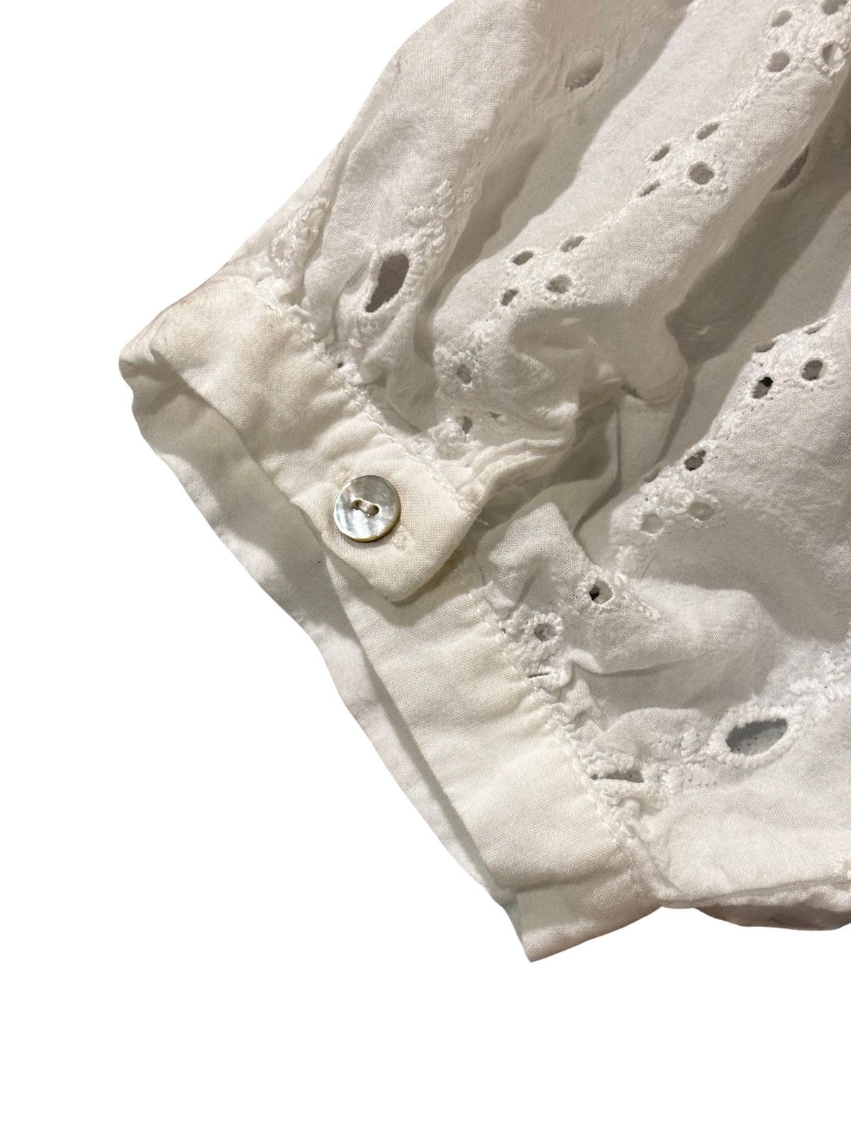 Zara Women’s white short sleeve Blouse.wt1902 Size S / US 4 / IT 40 - 7 Thumbnail