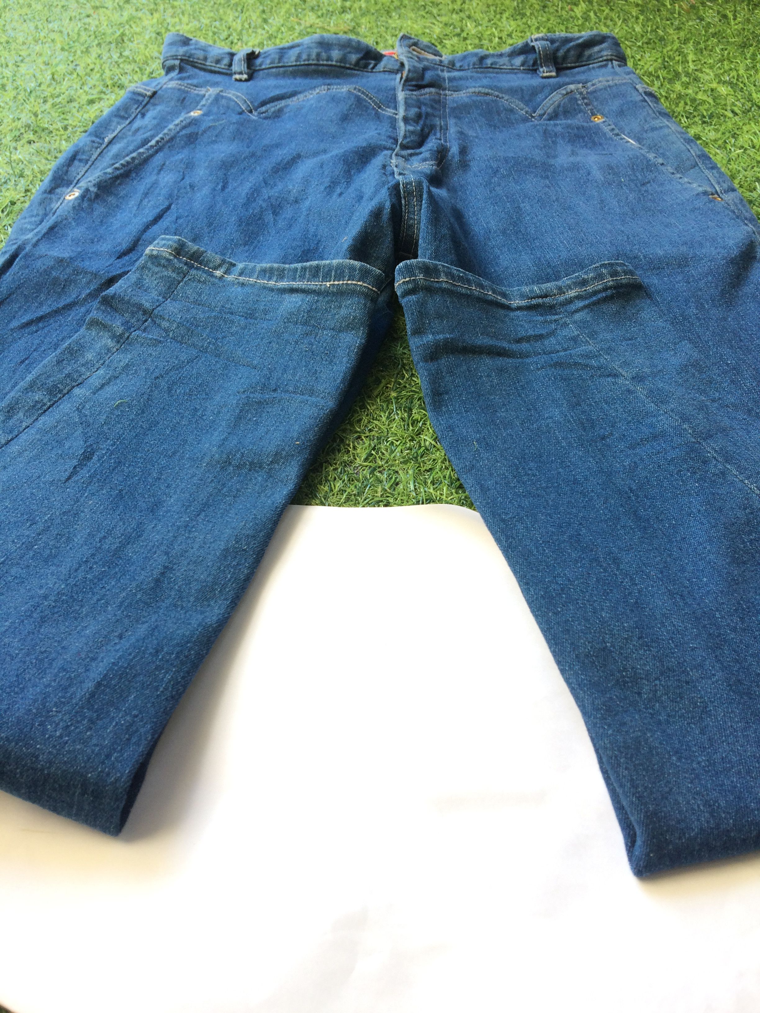 Issey Miyake × Japanese Brand × mercibeaucoup Japanese Low Crotch Stretch Jeans Pants #D-538 Size US 31 - 5 Thumbnail