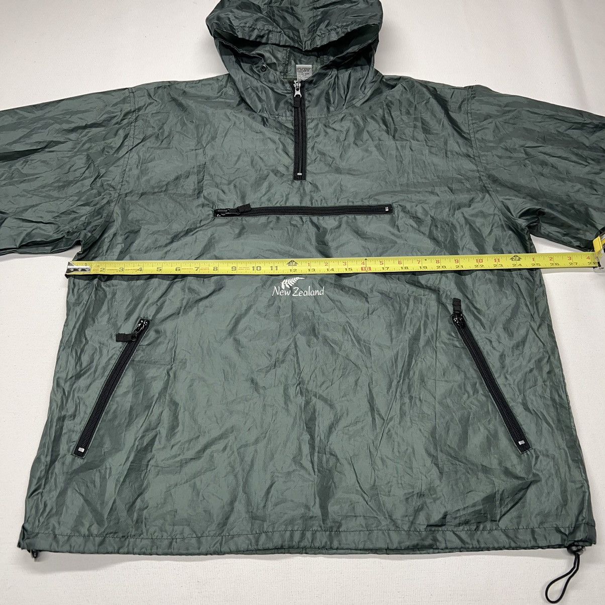 Vintage New Zealand Windbreaker Green 1/4 Zip Hooded Kiwi Stuff Y2K Size US M / EU 48-50 / 2 - 23 Thumbnail