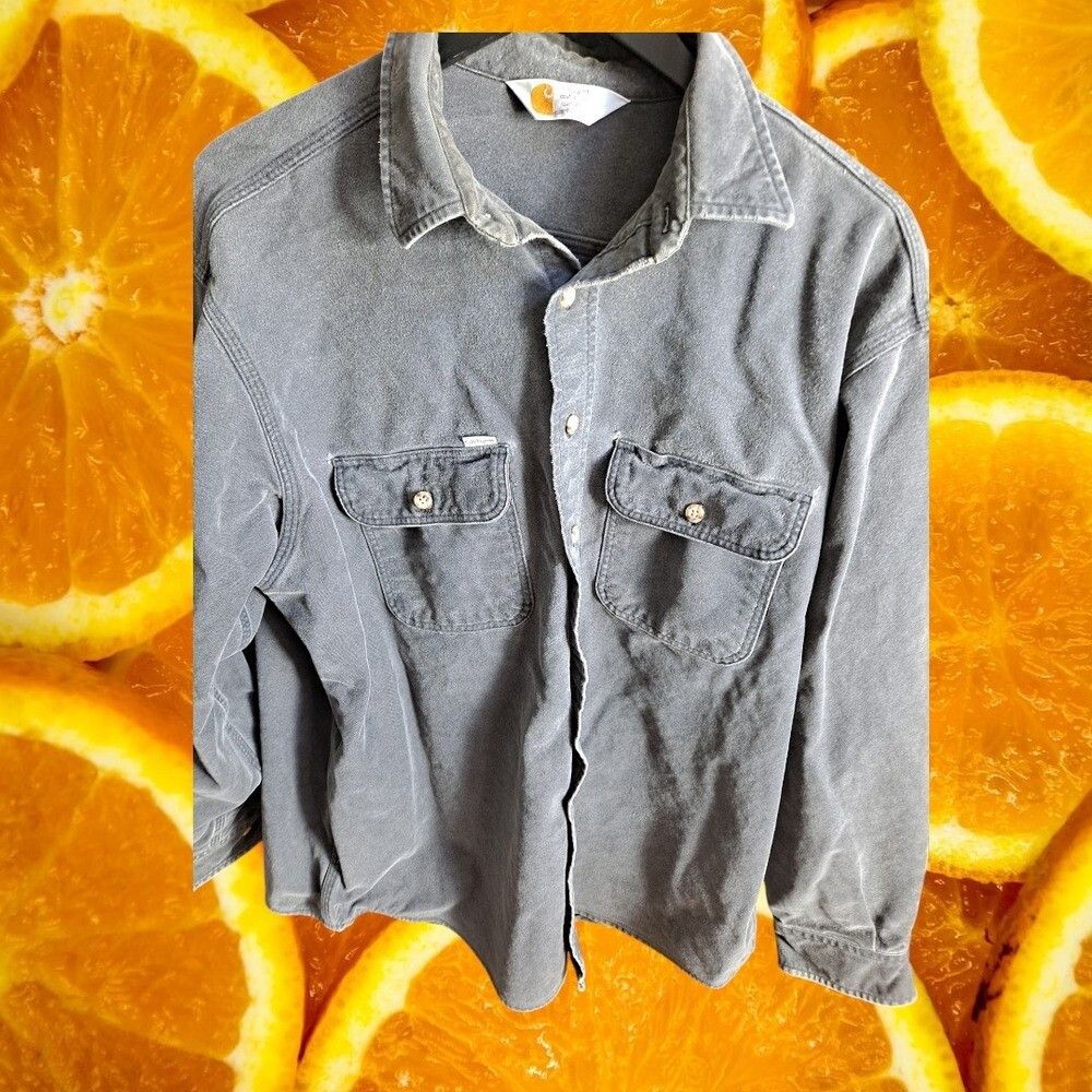 Carhartt Carhartt Work Shirt Button Up Long Sleeve Rugged Outdoor Wea Size US XL / EU 56 / 4 - 3 Thumbnail