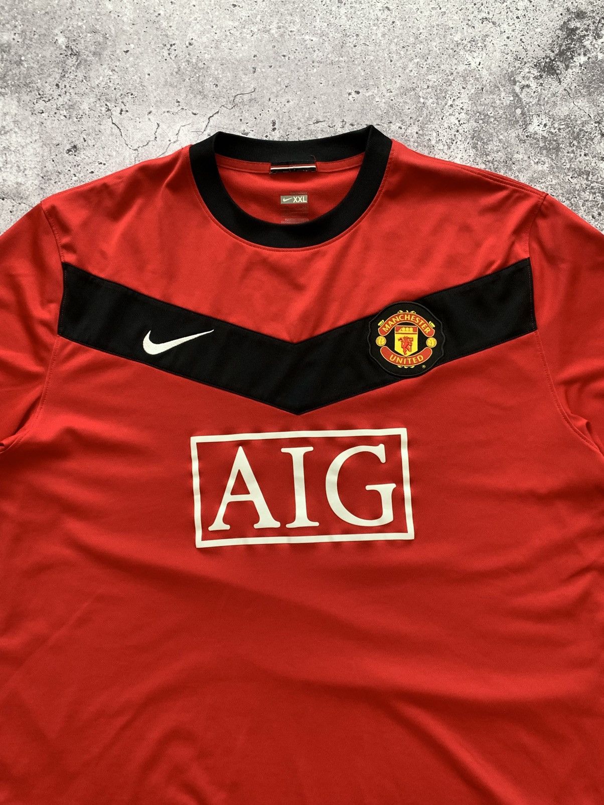 Nike 🔥NIKE MANCHESTER UNITED 2009/2010 HOME SOCCER JERSEY Size US XXL / EU 58 / 5 - 3 Thumbnail