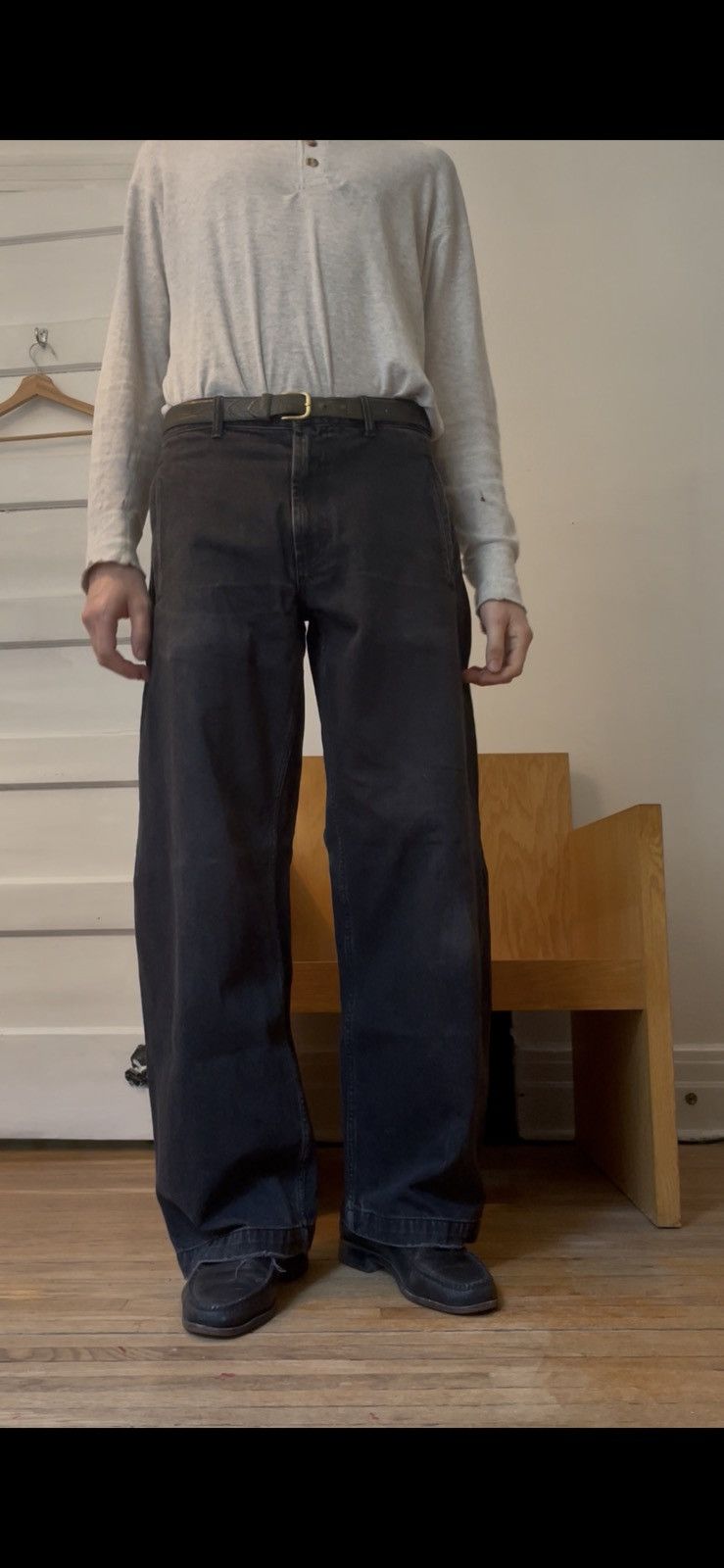 Solid Homme black barrel leg jean Size US 34 / EU 50 - 6 Thumbnail