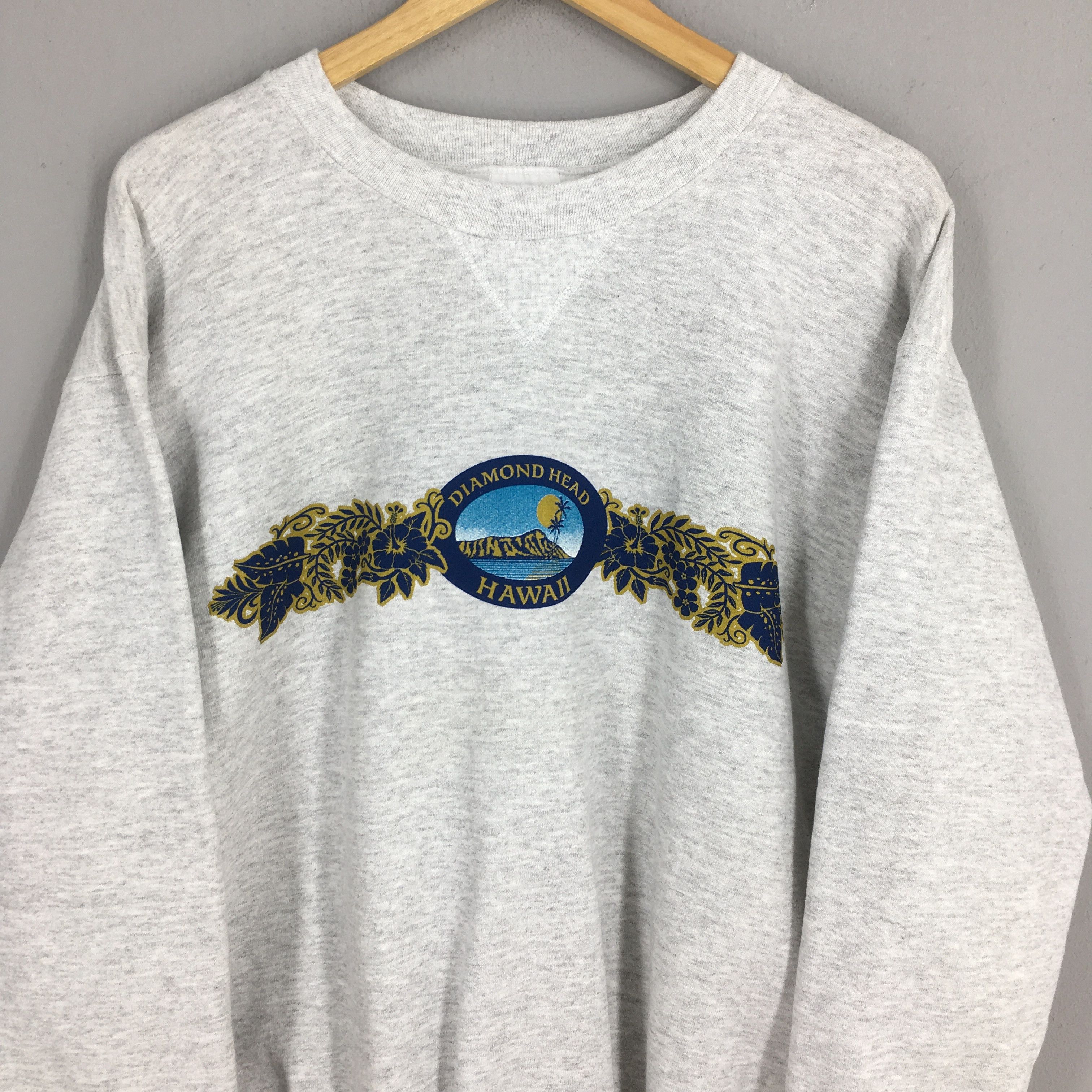 Diamond Head × Tultex Vintage Diamond Head Hawaii Gray Sweatshirt Small Size US S / EU 44-46 / 1 - 2 Thumbnail