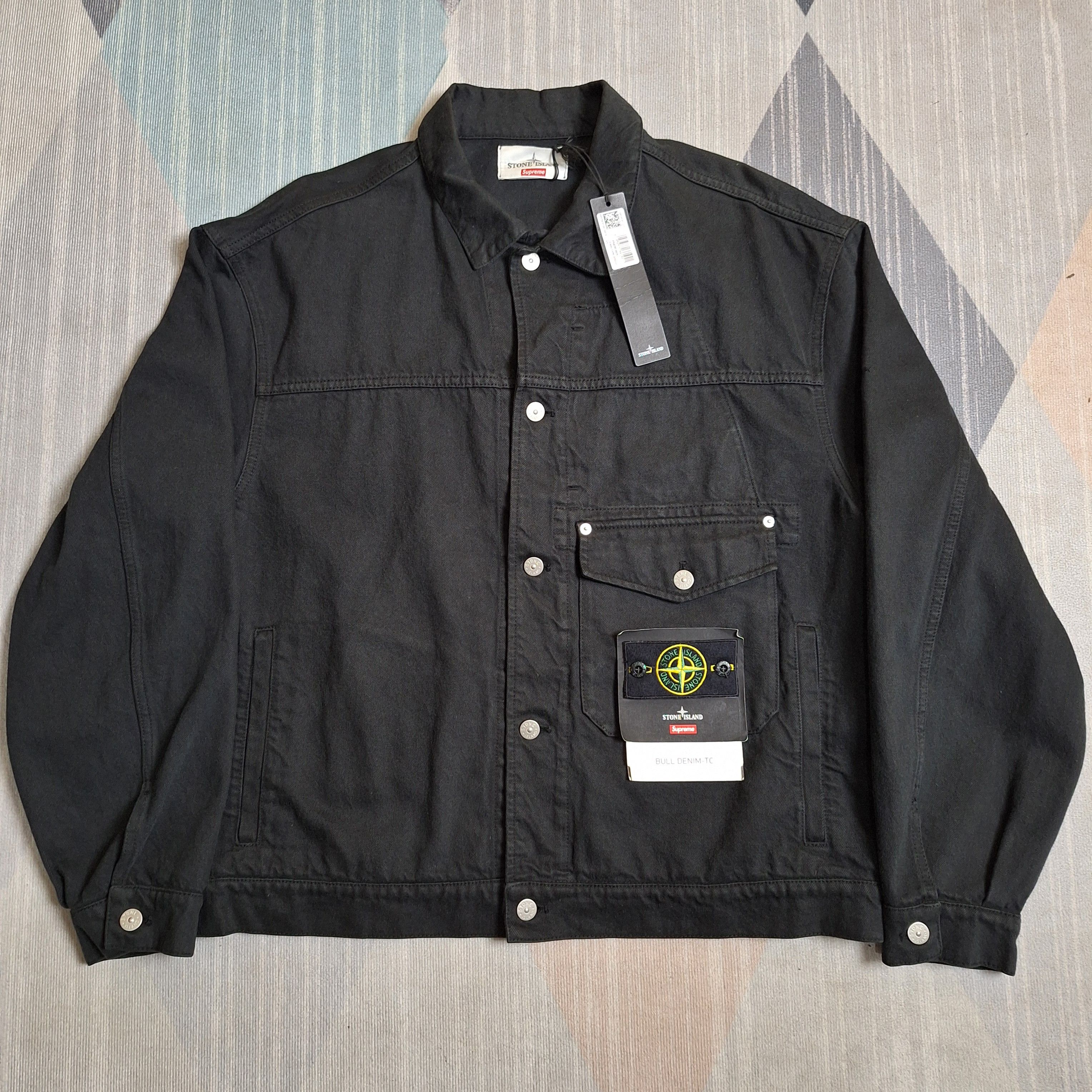 supreme x stone island bull denim TC