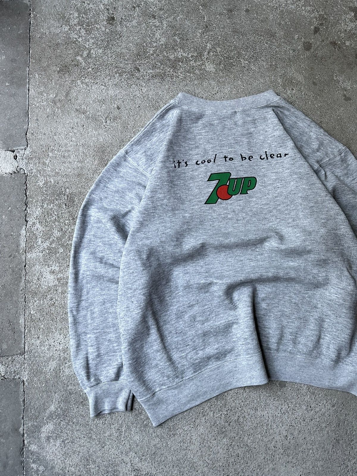 Pepsi 80s Vintage 7up PromoGraphic Sweatshirt Boxy Crewneck Size US 28 / EU 44 - 16 Thumbnail