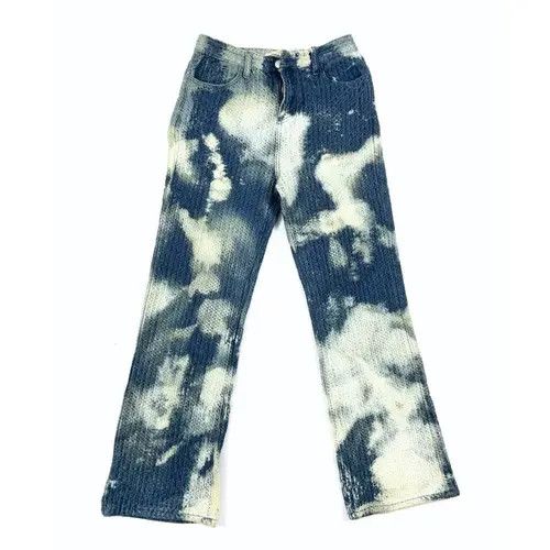 VIBE Pattern party graphics tie dye flared remake cargo pants y2k Size US 32 / EU 48 - 3 Thumbnail