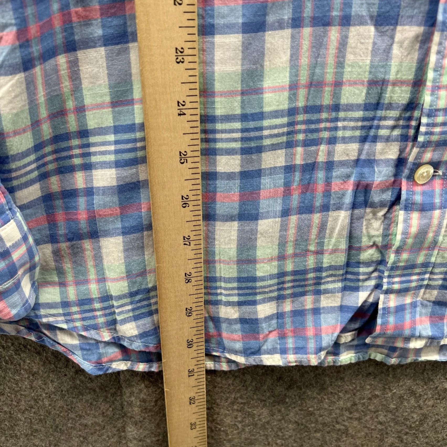 Vineyard Vines Vineyard Vines Shirt Mens Large Blue Button Down Slim Fit Tucker Madras Plaid Vintage Size US L / EU 52-54 / 3 - 6 Thumbnail