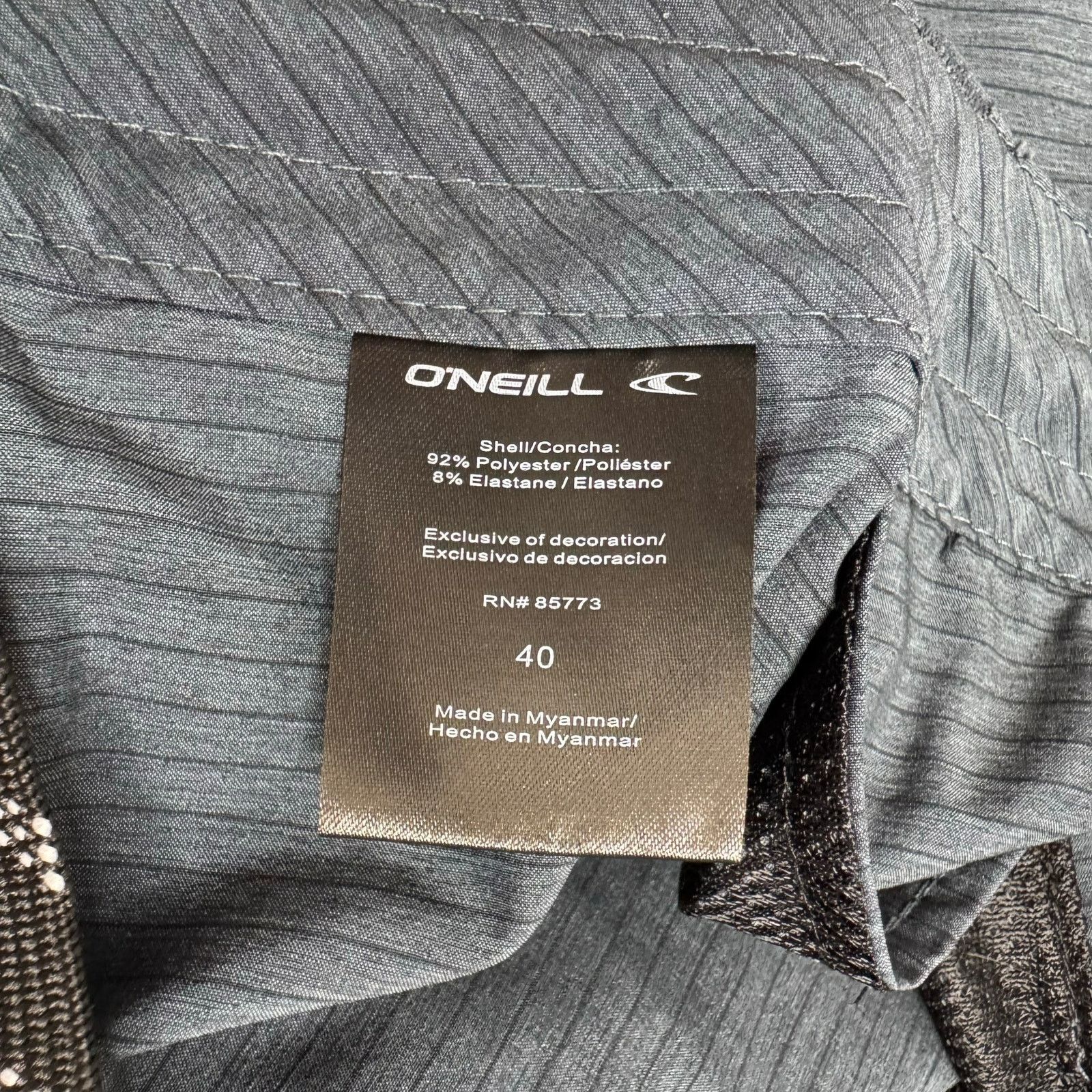 O'Neill O’NEILL Crossover Hybrid Blue Gray Stripe Short 40 Men Size US 40 / EU 56 - 4 Thumbnail