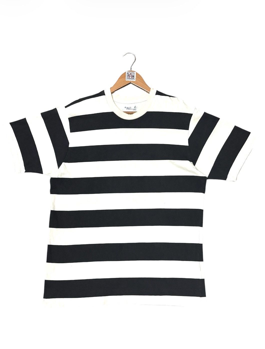 agnes b. VINTAGE AGNES B. STRIPED TSHIRT TEE💥 Size US L / EU 52-54 / 3 - 1 Thumbnail