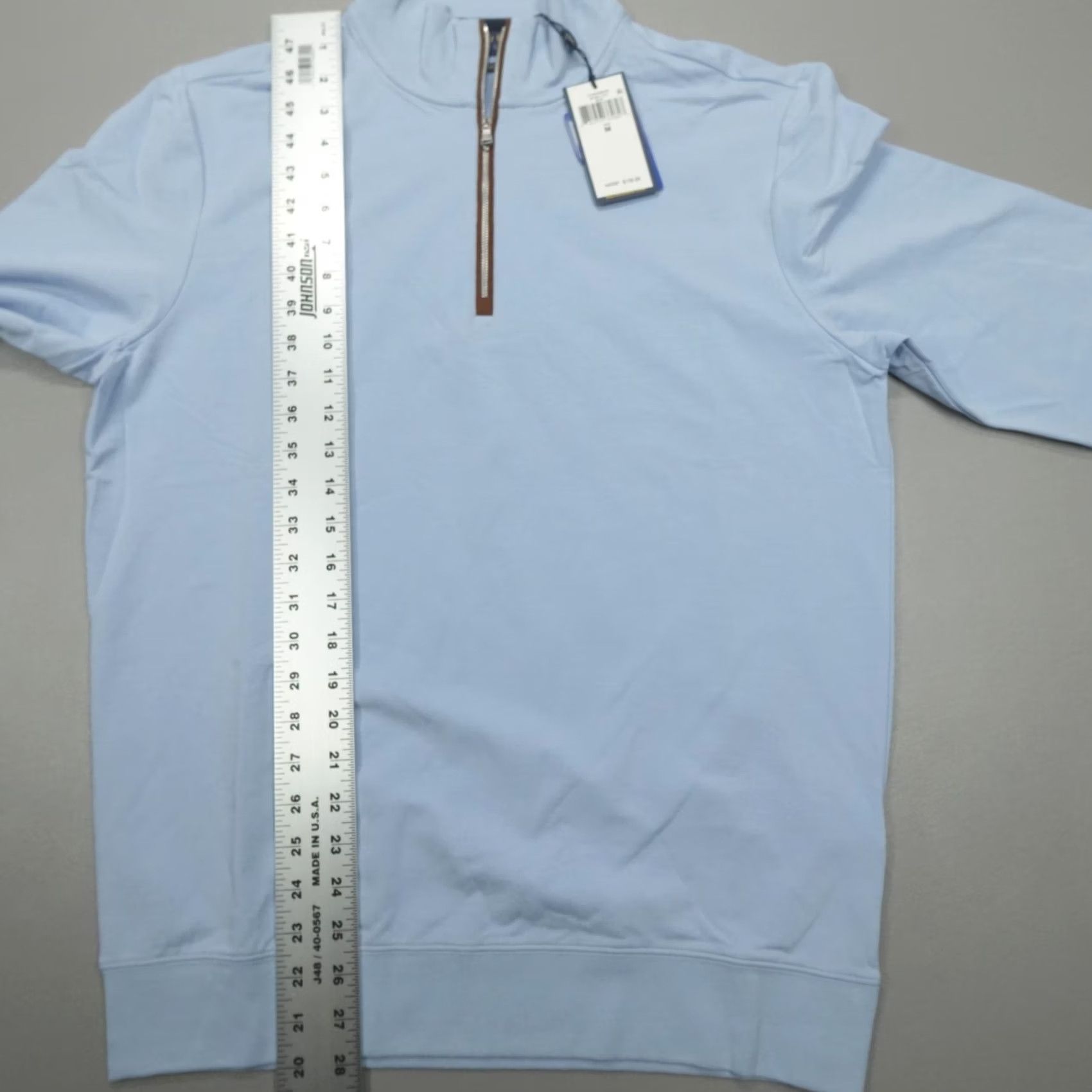 Polo Ralph Lauren Polo Ralph Lauren Golf 1/4 Zip Men's M Stretch Lisle Water Repellent Blue Shirt Size US M / EU 48-50 / 2 - 6 Thumbnail