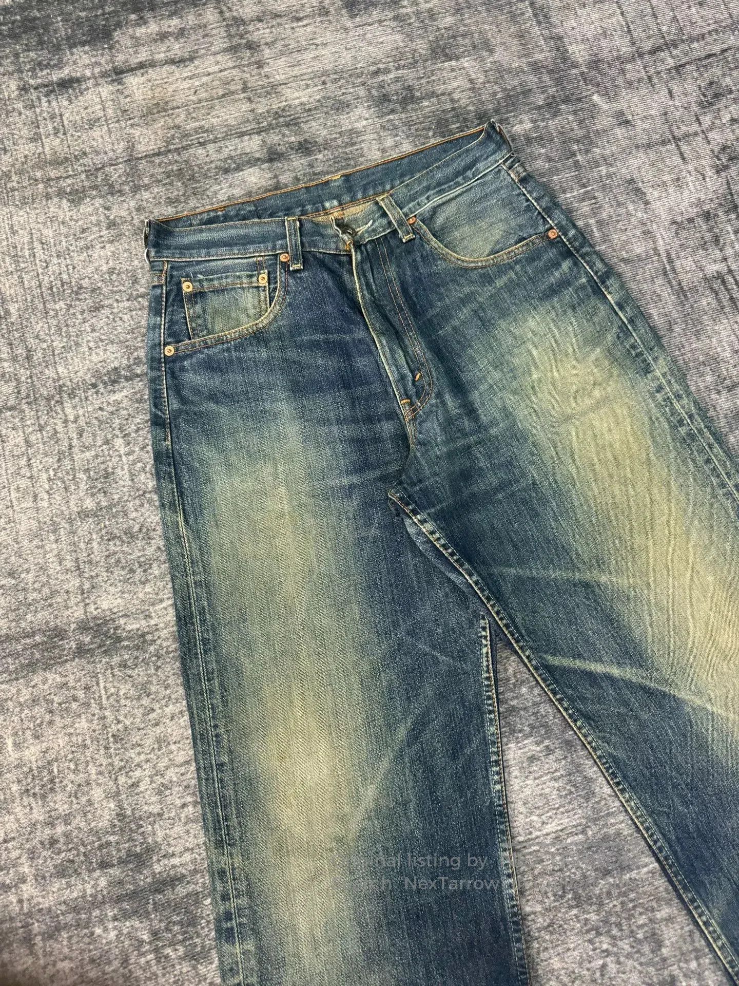 Levi's Vintage Levi's 504 Japanese Washed Blue Jeans. Size US 32 / EU 48 - 2 Thumbnail