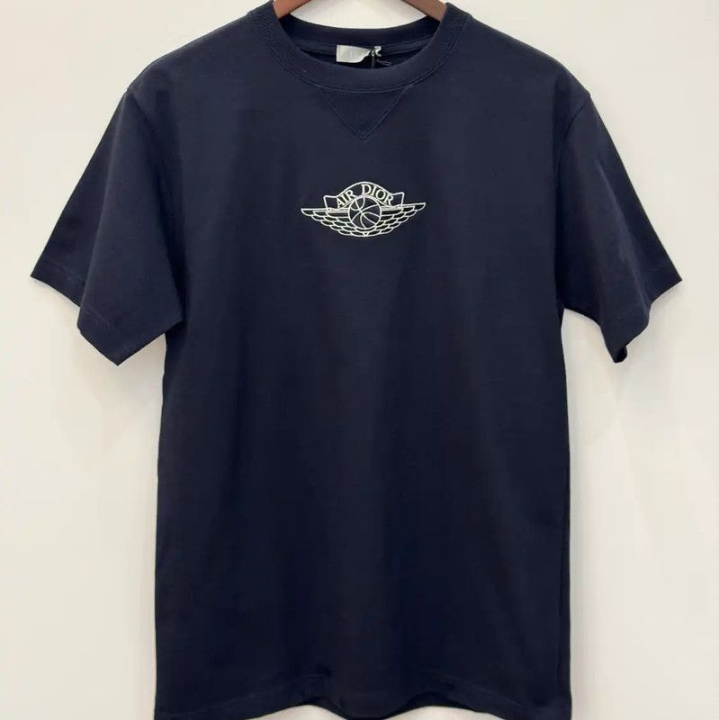 Dior Dior Summer Cotton Navy Short Sleeve T-Shirt 0089 Size US S / EU 44-46 / 1 - 1 Thumbnail