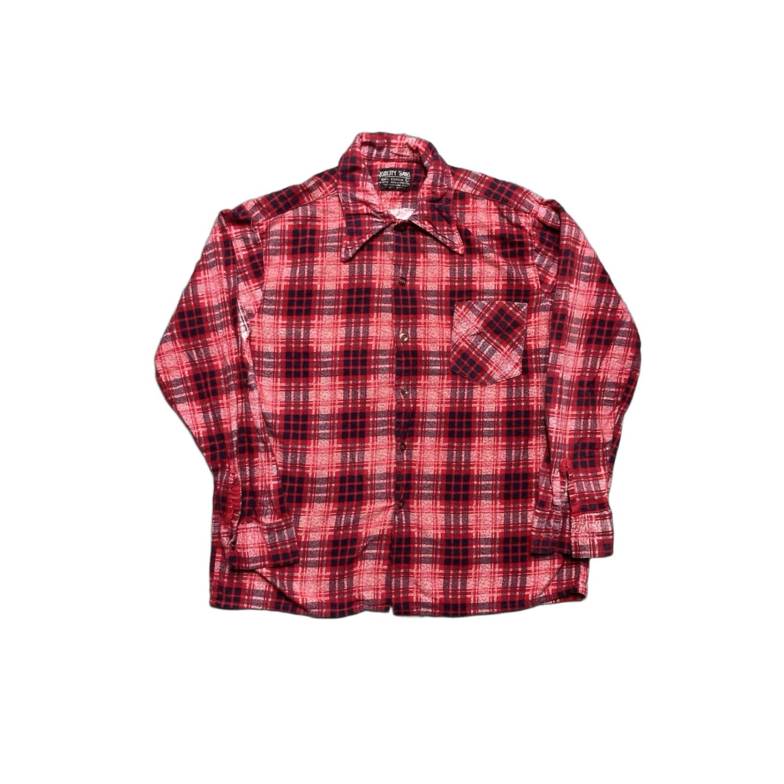 Vintage VINTAGE 70s 80s brushed cotton flannel shirt red plaid large Unbranded Men L Button-Up Size US L / EU 52-54 / 3 - 1 Thumbnail