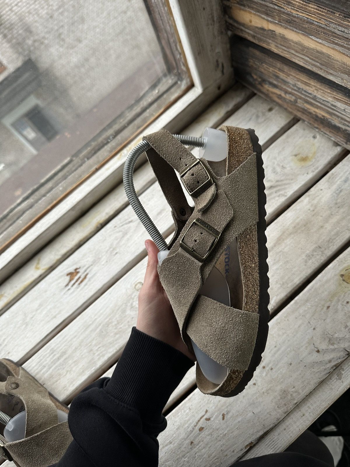 Birkenstock VNTG🚨 BIRKENSTOCK LUXURY Y2K RARE WOMEN SLIDES Size US 10 / IT 40 - 9 Thumbnail