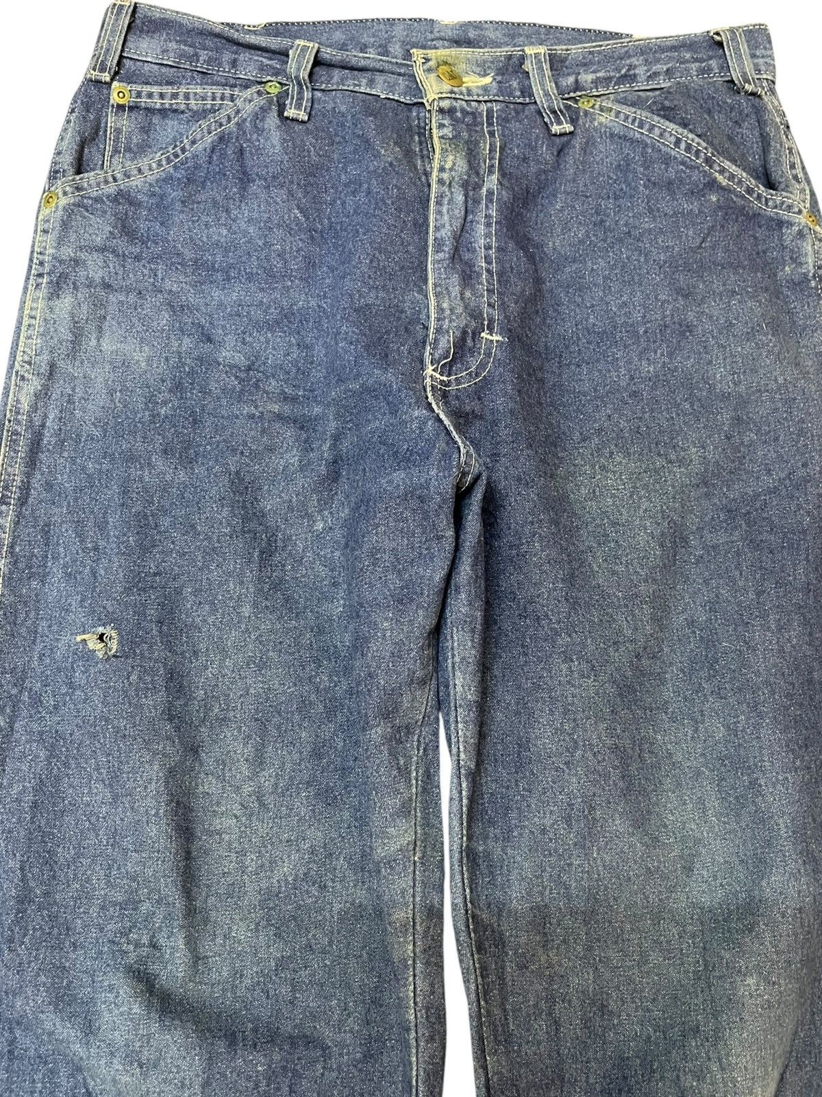 Caterpillar Vintage CAT Baggy Wide Leg Carpenter Denim Size US 31 - 2 Thumbnail