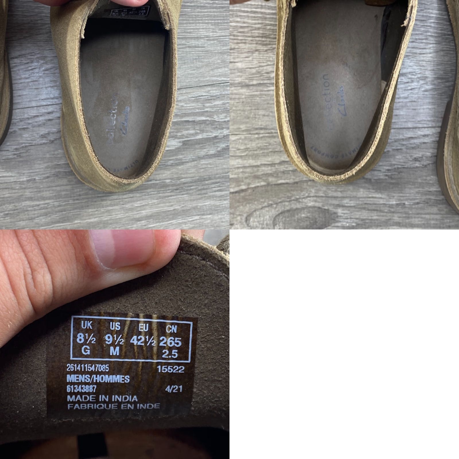 Clarks VINTAGE Clarks Bushacre Desert Chukka Boots Men Tan Brown Suede Leather Lace Up 9.5 M Size US 9 / EU 42 - 8 Thumbnail