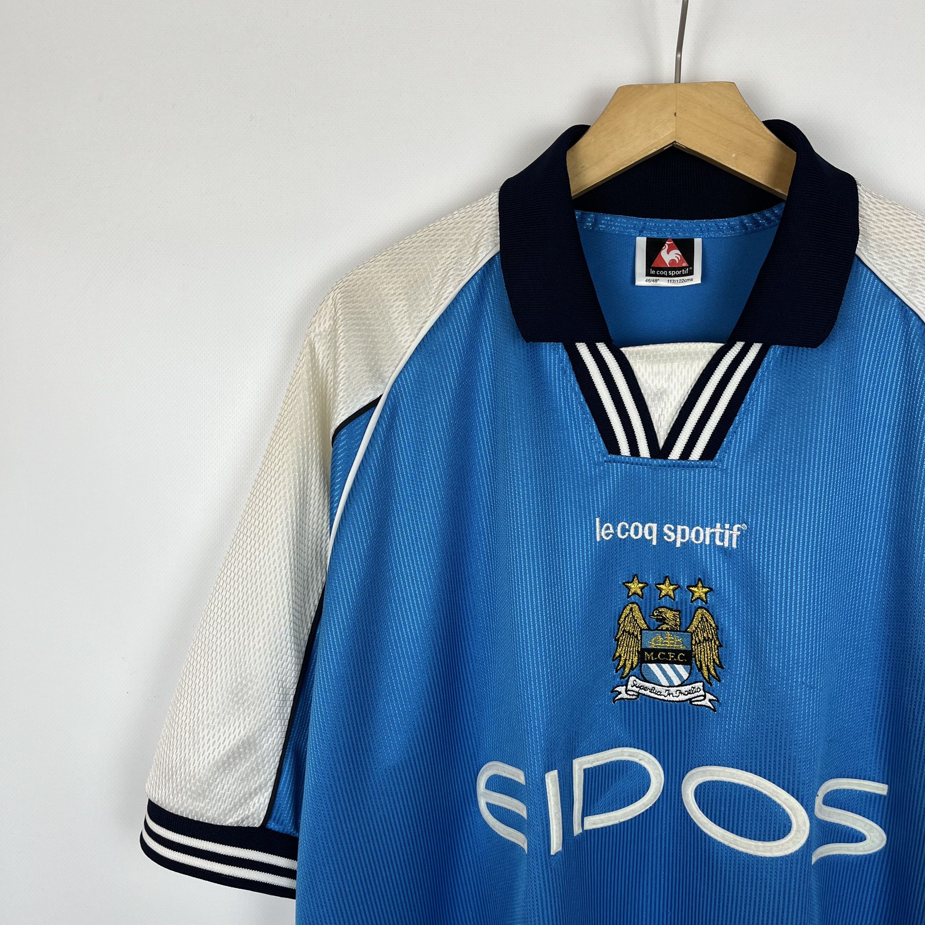 Le Coq Sportif Vintage Manchester City Le Coq Sportif Home Jersey 1999/2001 Size US XL / EU 56 / 4 - 5 Thumbnail